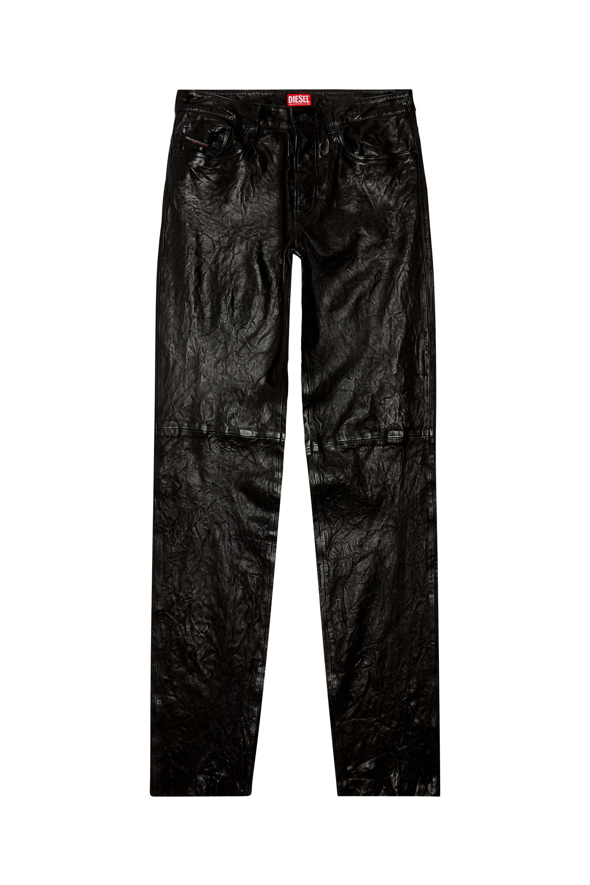 Diesel mens leather trousers sales