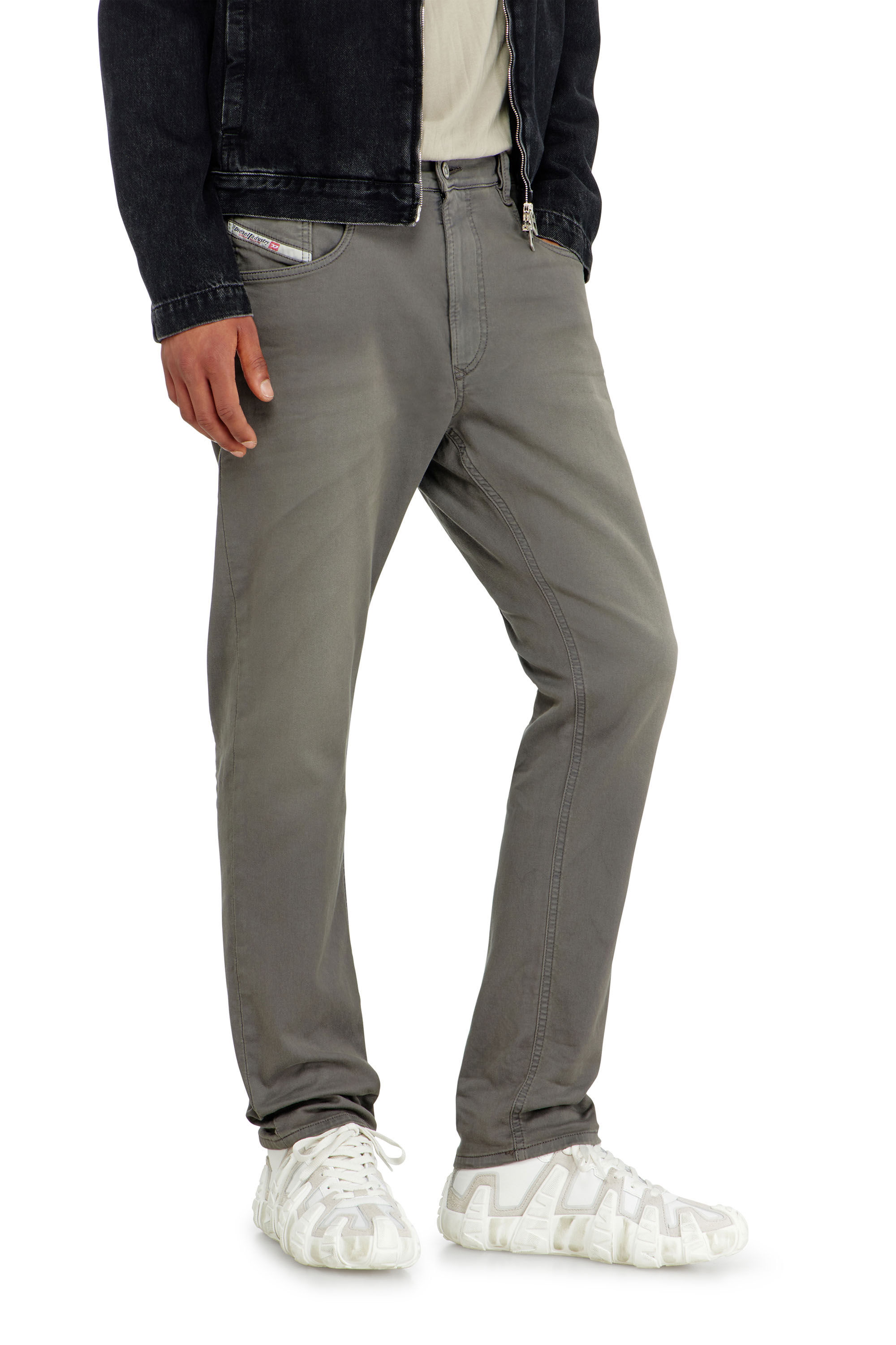 Men's Regular Jeans | Grey | Diesel 2032 D-Krooley-BW Joggjeans®