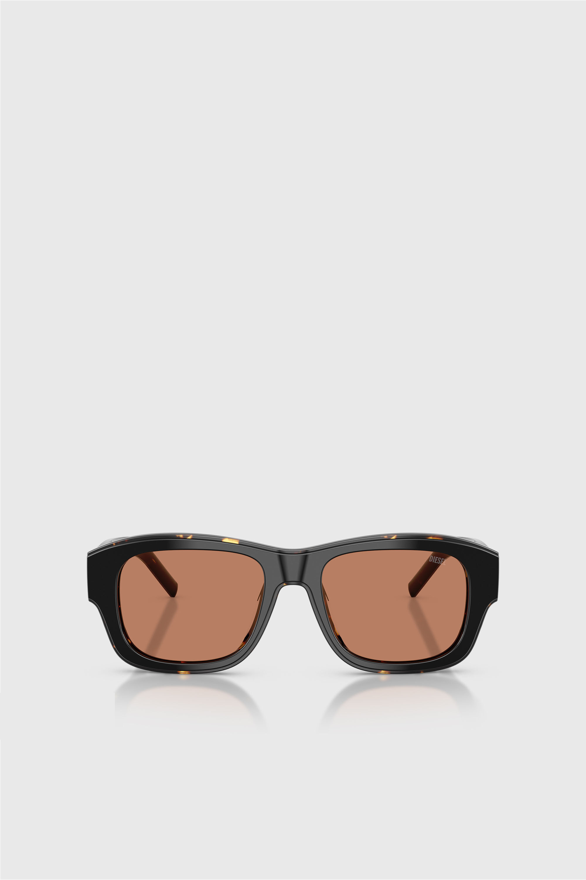 Diesel - 0DL2020U, Unisex's Rectangular Sunglasses in Black/Brown - 1