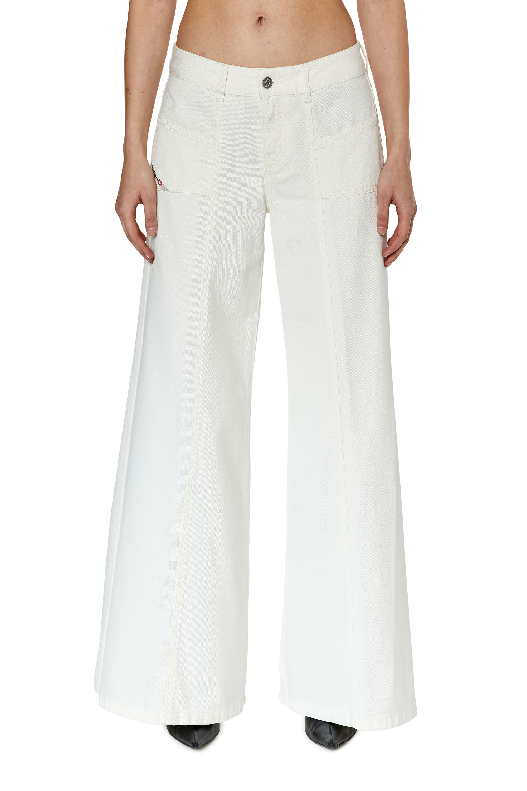 Diesel white top jeans womens