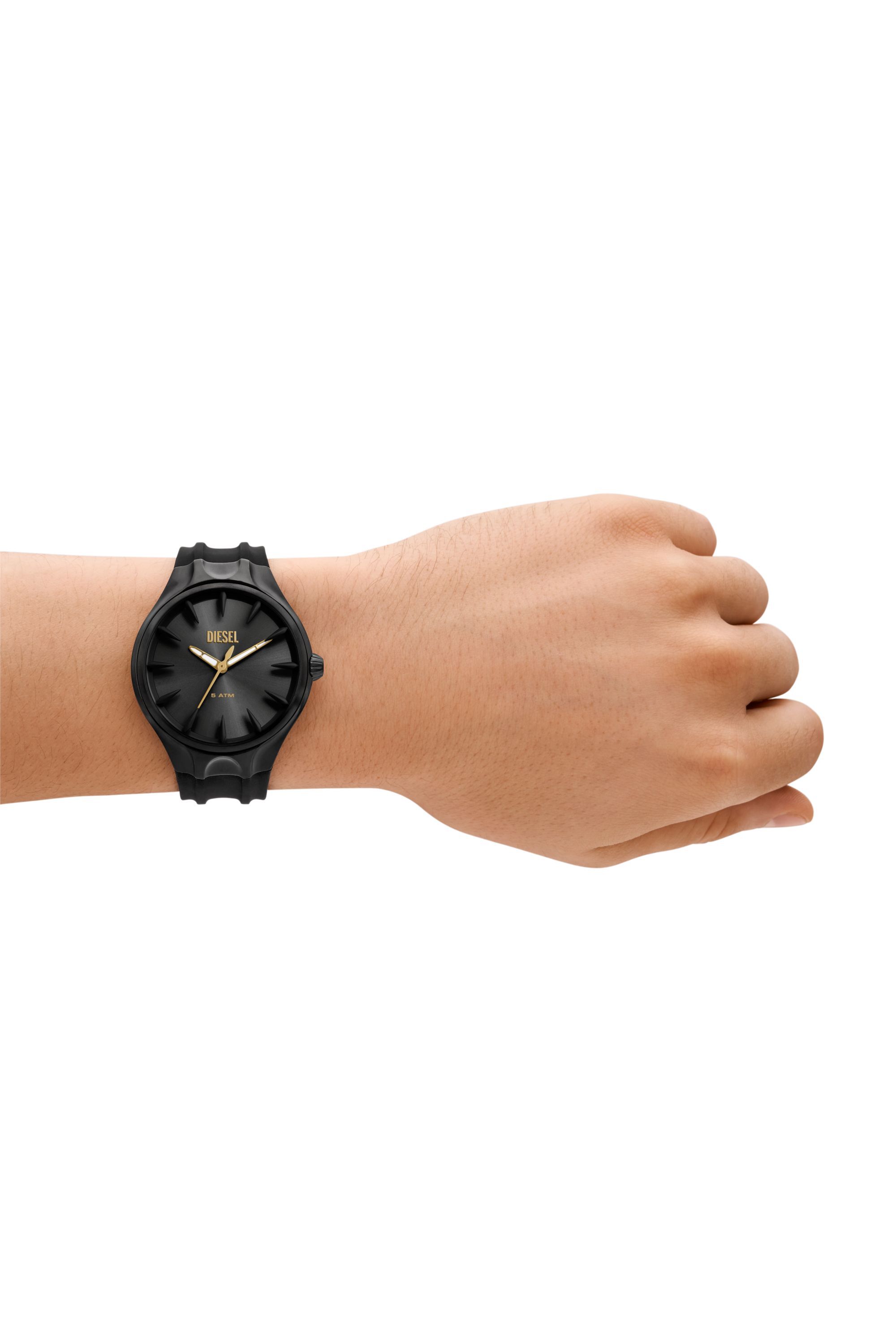 Men s Streamline Silicone Watch Black Diesel
