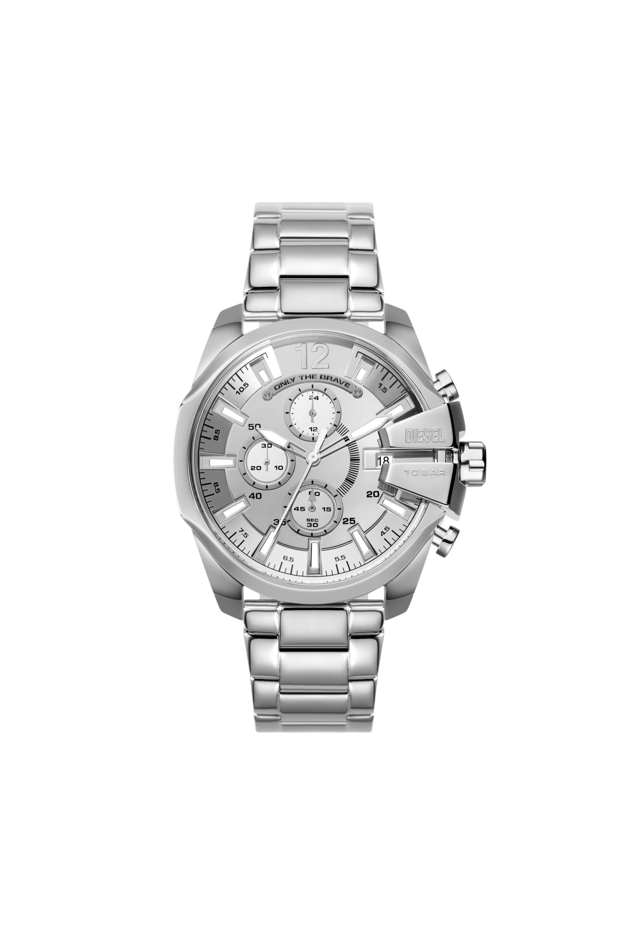 Men s Baby Chief chronograph stainless steel watch DZ4652 Diesel