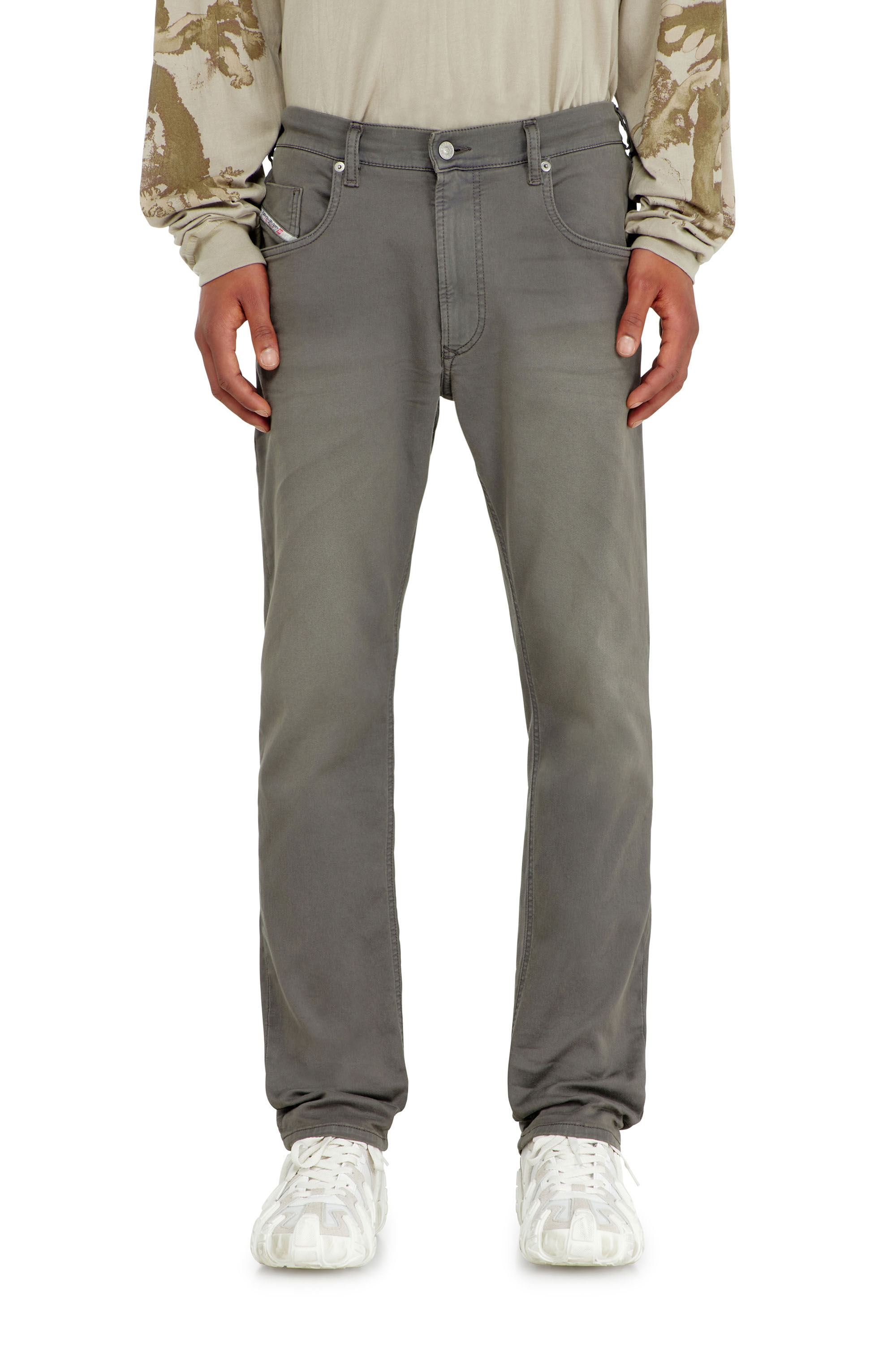 Men's Regular Jeans | Grey | Diesel 2032 D-Krooley-BW Joggjeans®