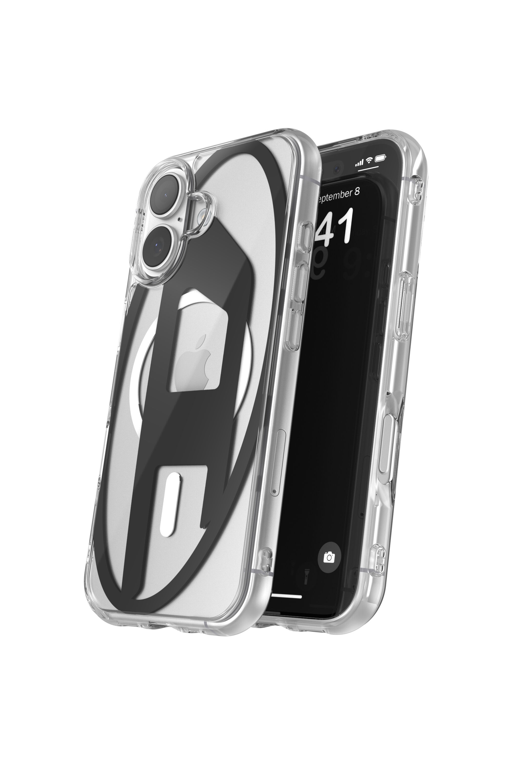 Women's Oval D metallic case with magsafe for iPhone 17 | Black