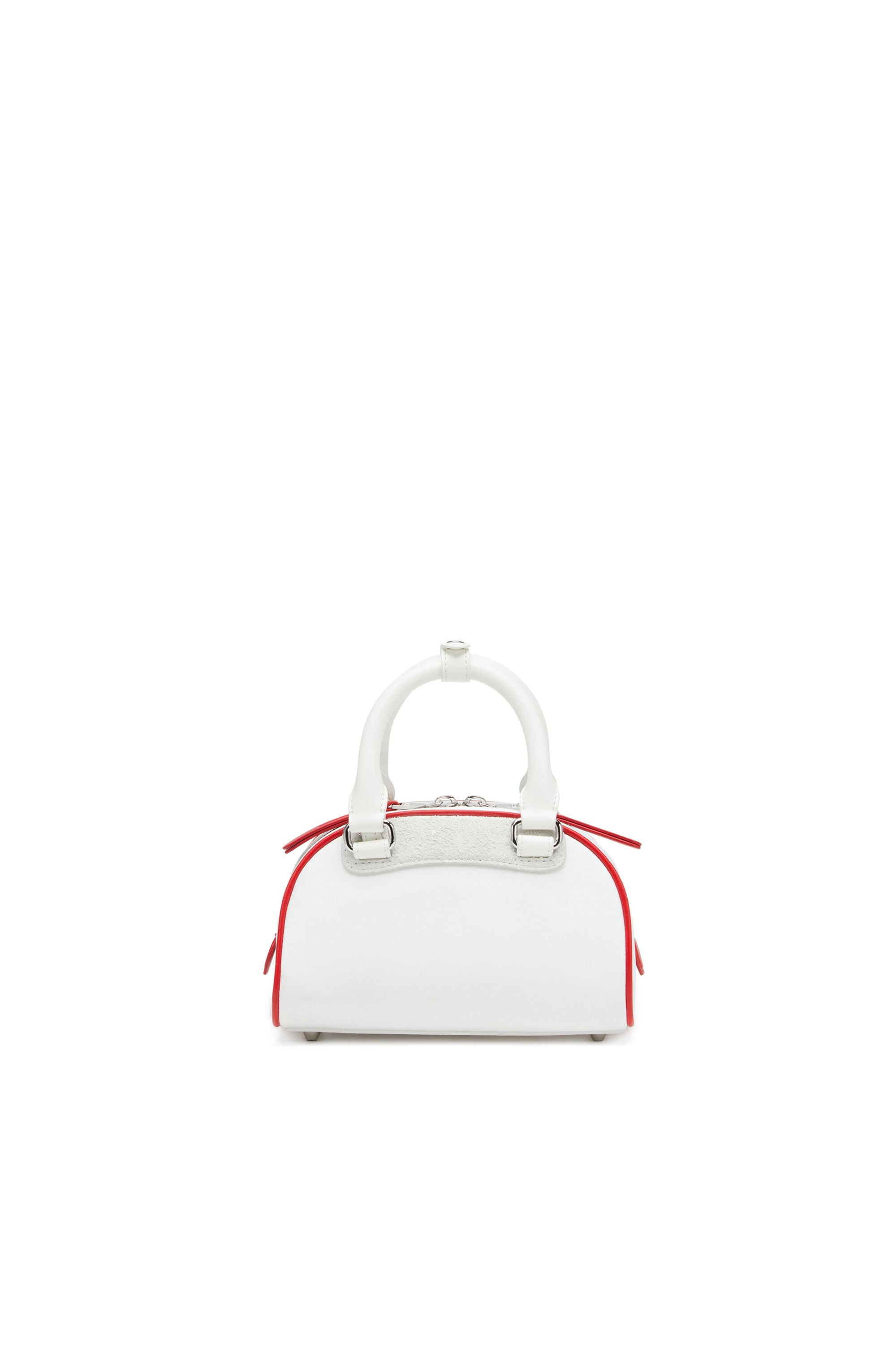 Women's 1DR Dome-Colour-block small bowling bag | White | Diesel