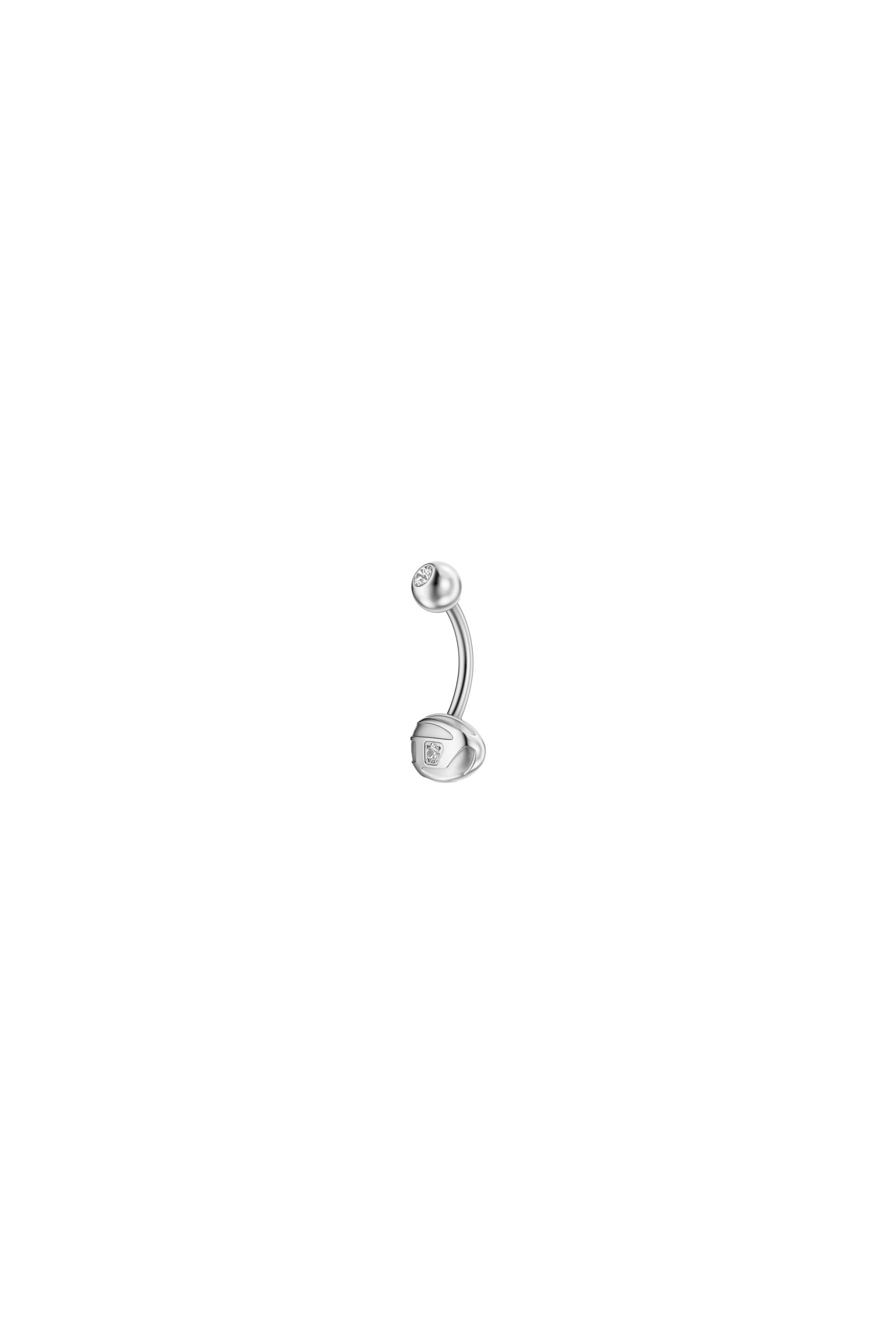 Diesel - DX1698040 JEWELLERY, Unisex's Stainless steel navel body jewelry in Silver - 2