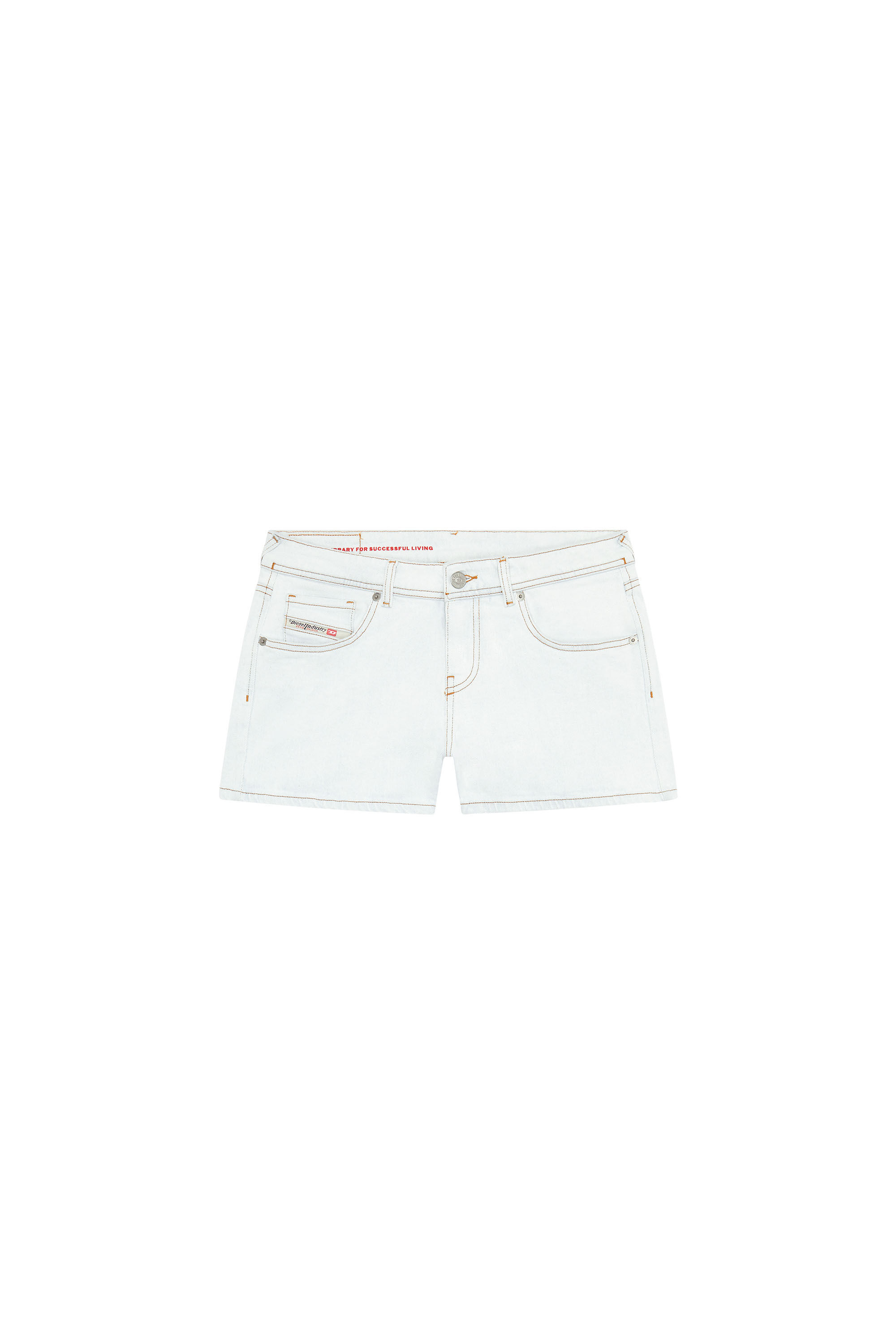Diesel - DE-LYLA-SHORT, Woman's Denim shorts in White - 5