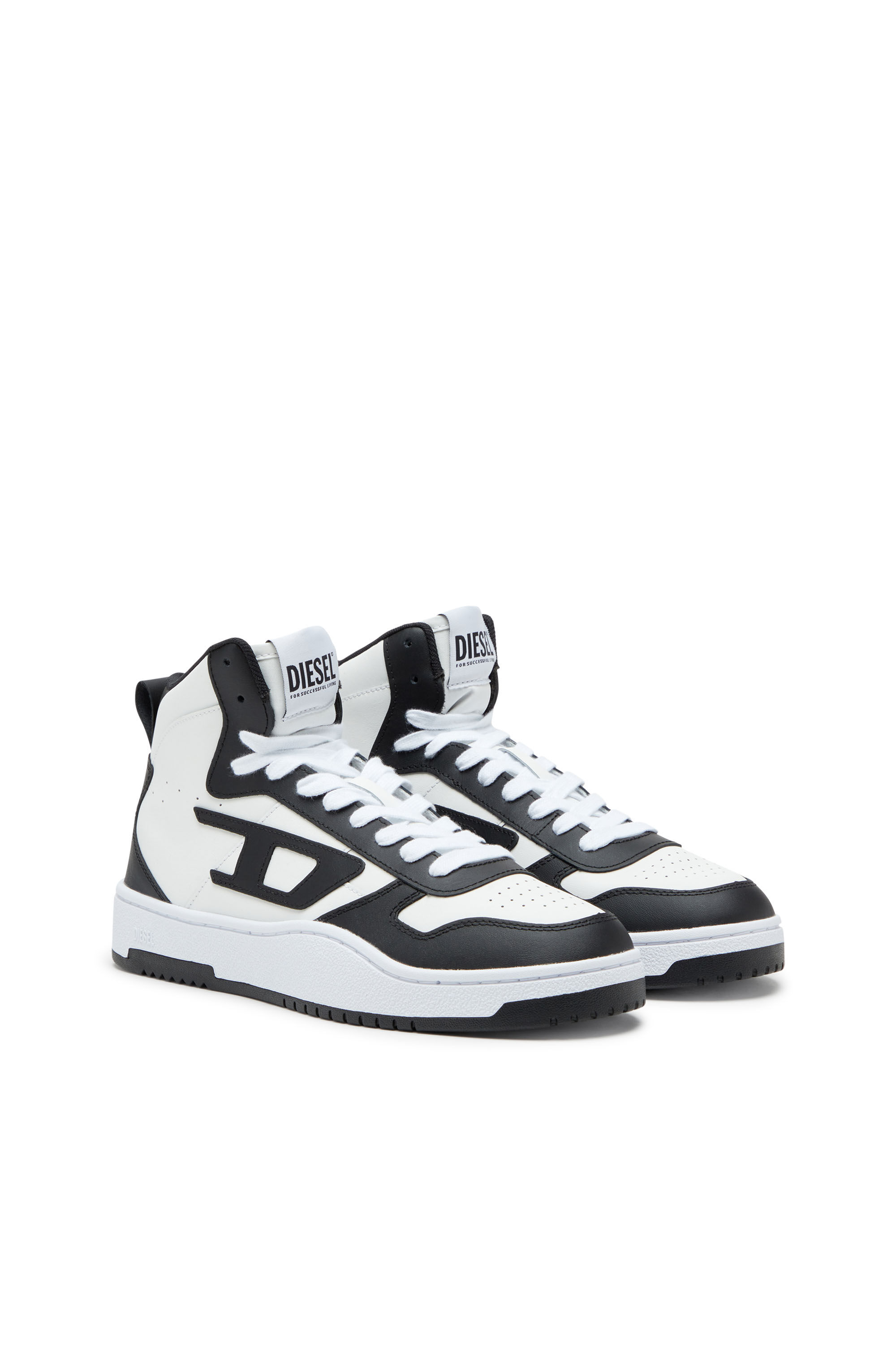 Men's S-Ukiyo V2 Mid - High-top sneakers in leather and nylon 