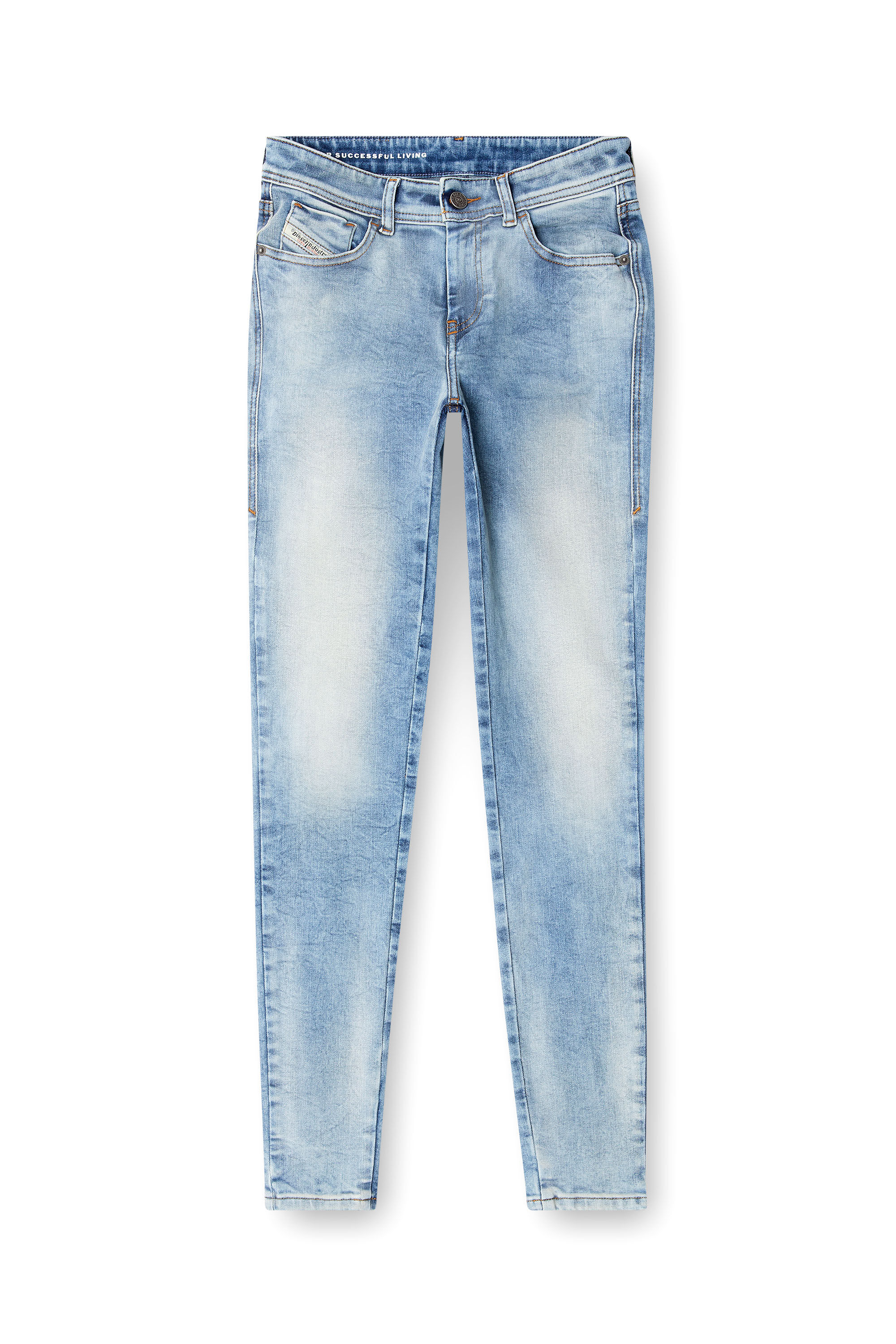Diesel - Woman's Skinny Jeans 2017 Slandy 09K72, Light Blue - 2