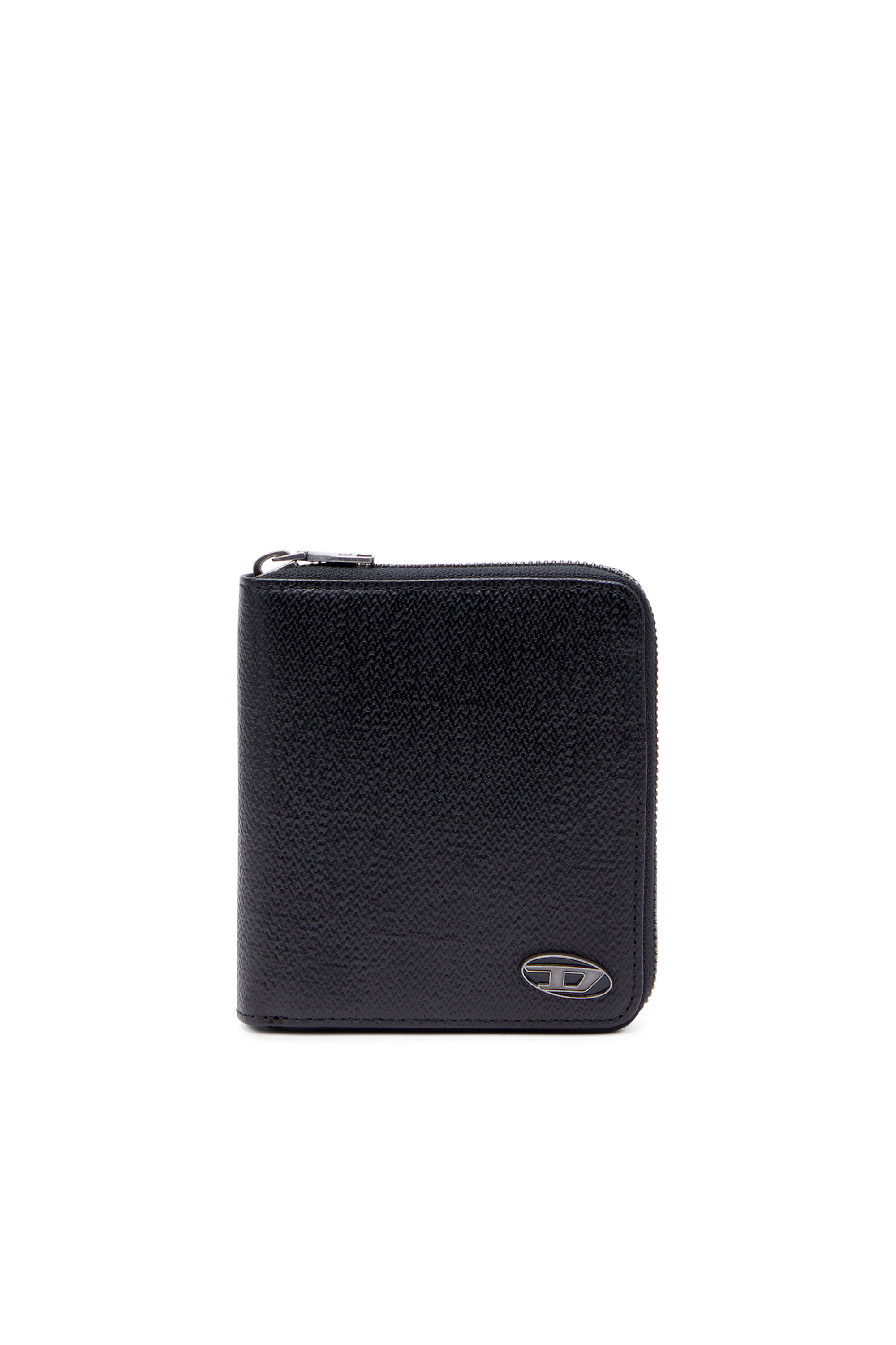 Mens black wallet with coin on sale zip