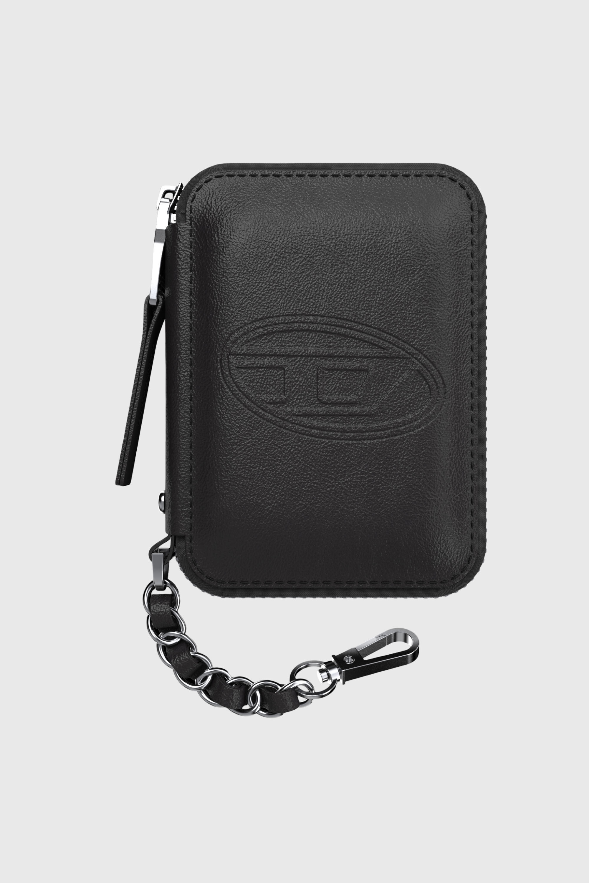 Diesel - 60667 UNIVERSAL POUCH, Unisex's Oval D MagSafe pouch in Black - 1