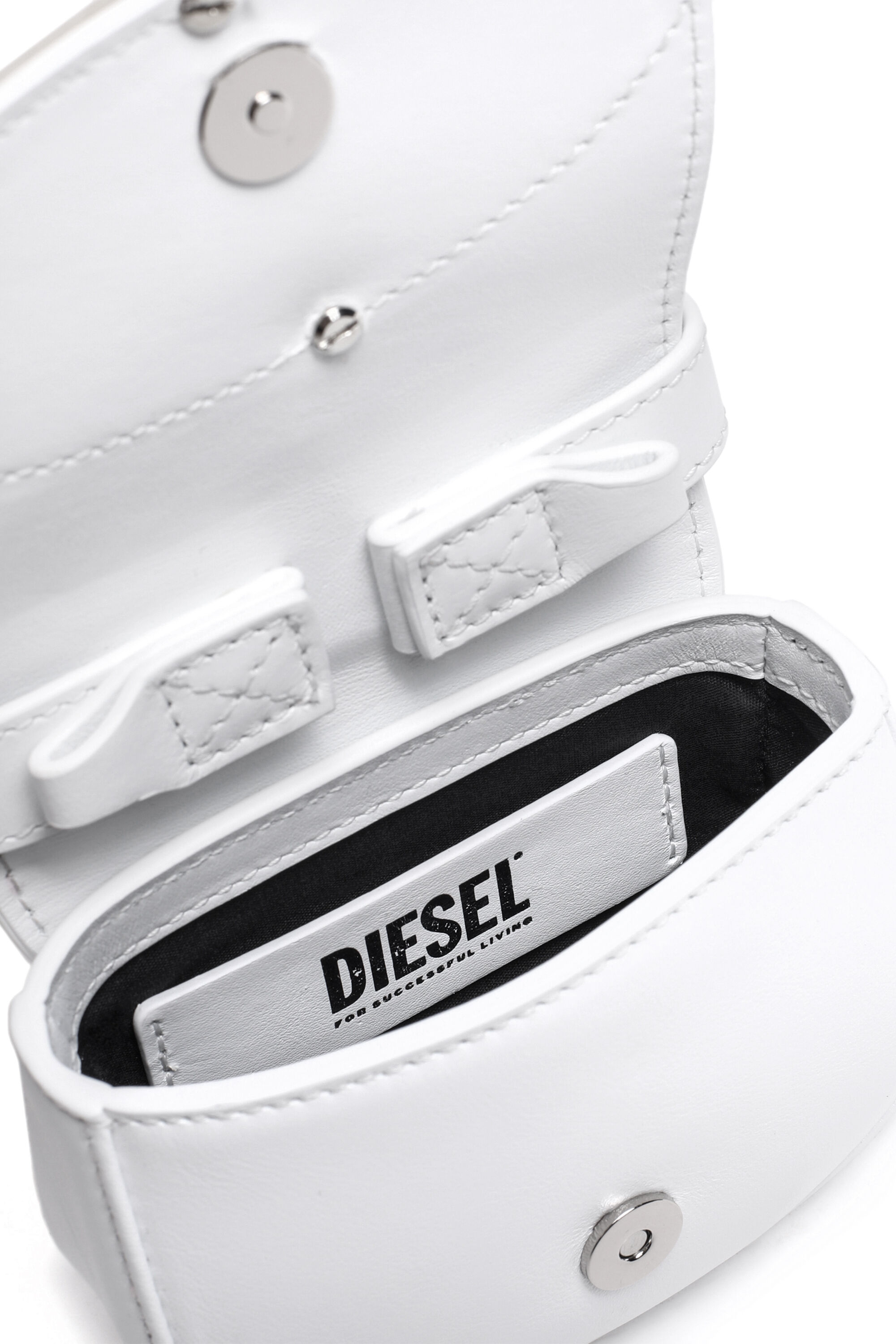 DIESEL 1DR ショルダーバッグ XS ホワイト 2way 1DR XS Bag Woman: leather mini Bag with D logo plaque | Diesel