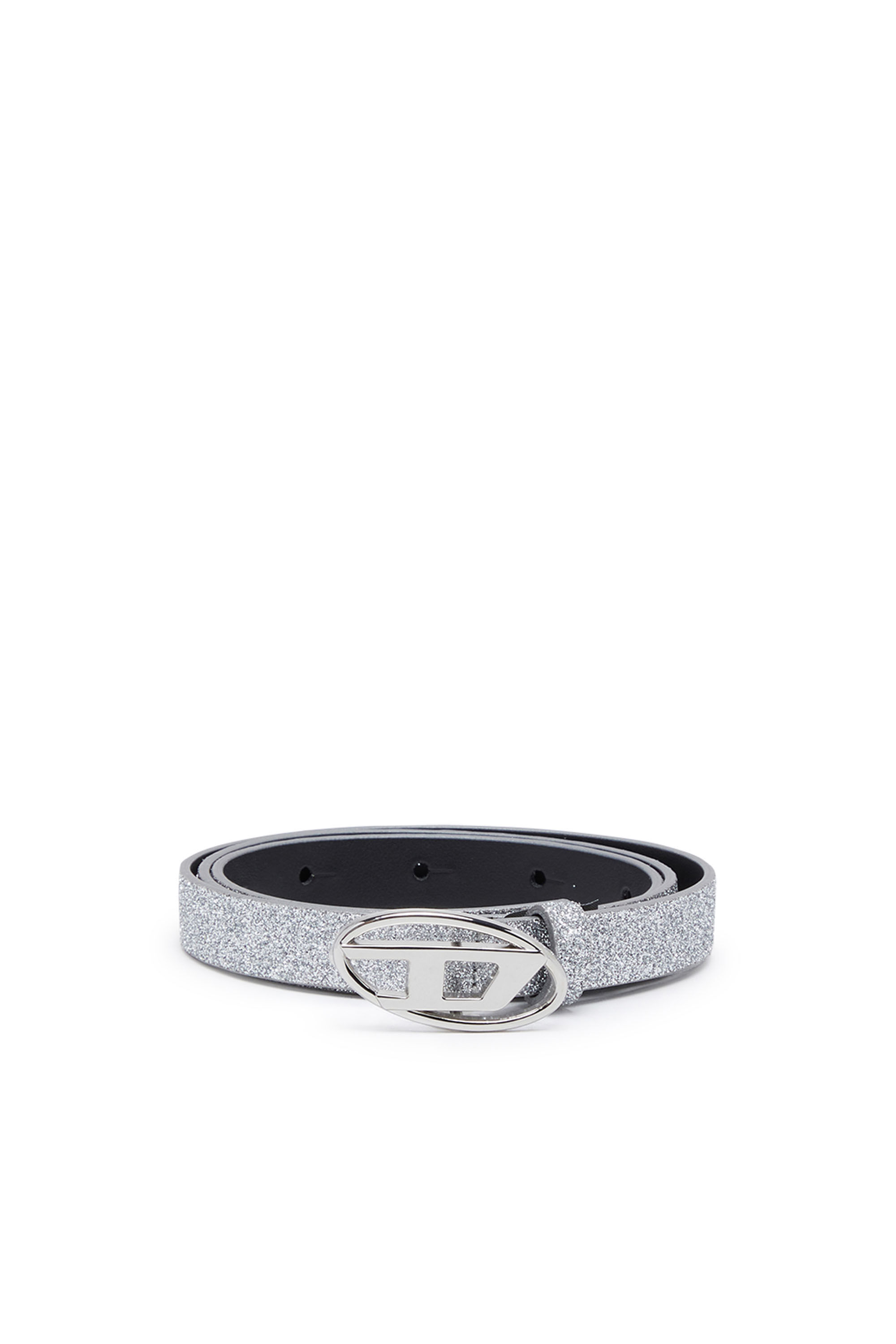 Silver sale glitter belt