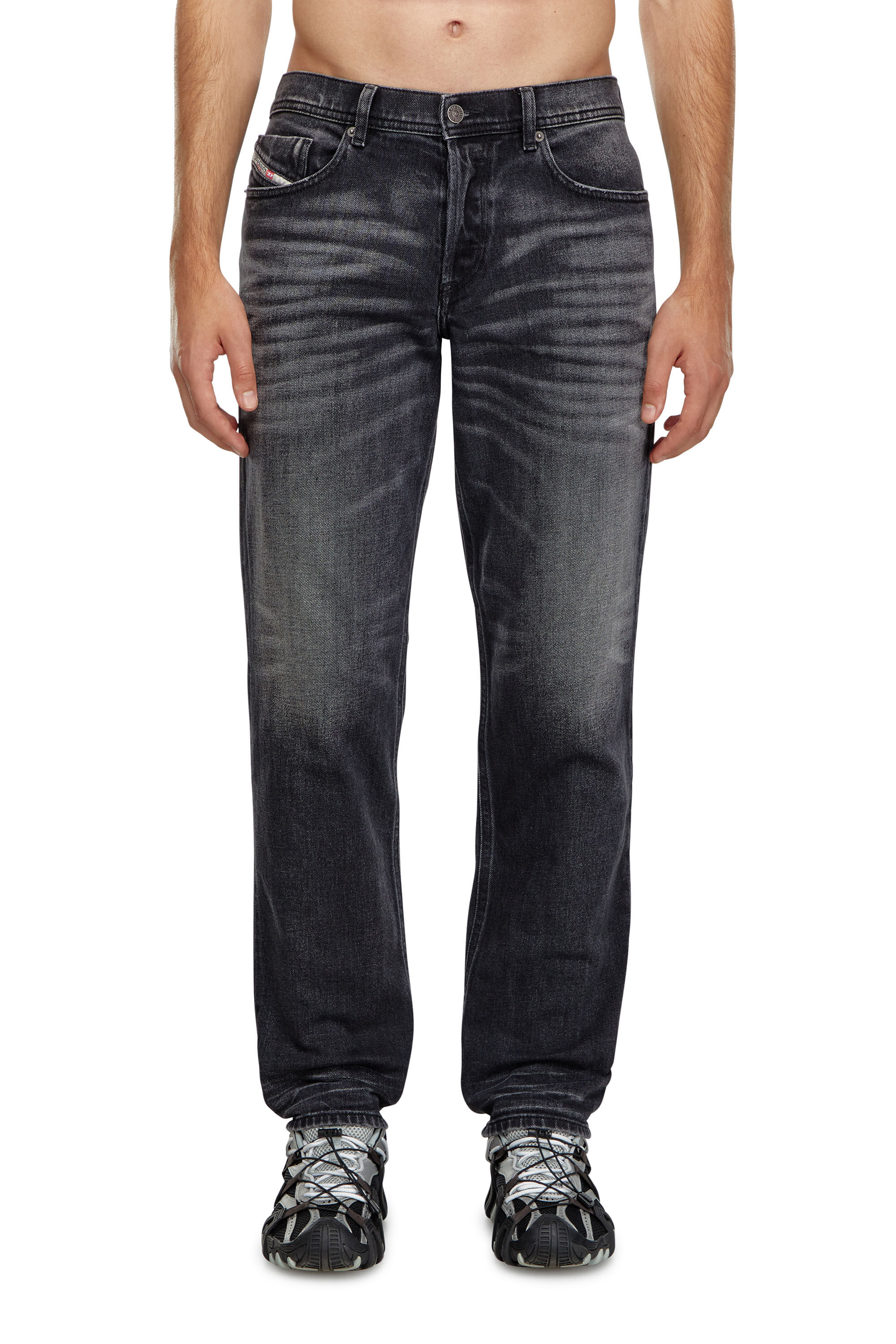 Men s Tapered Jeans Black Dark grey Diesel 2023 D Finitive