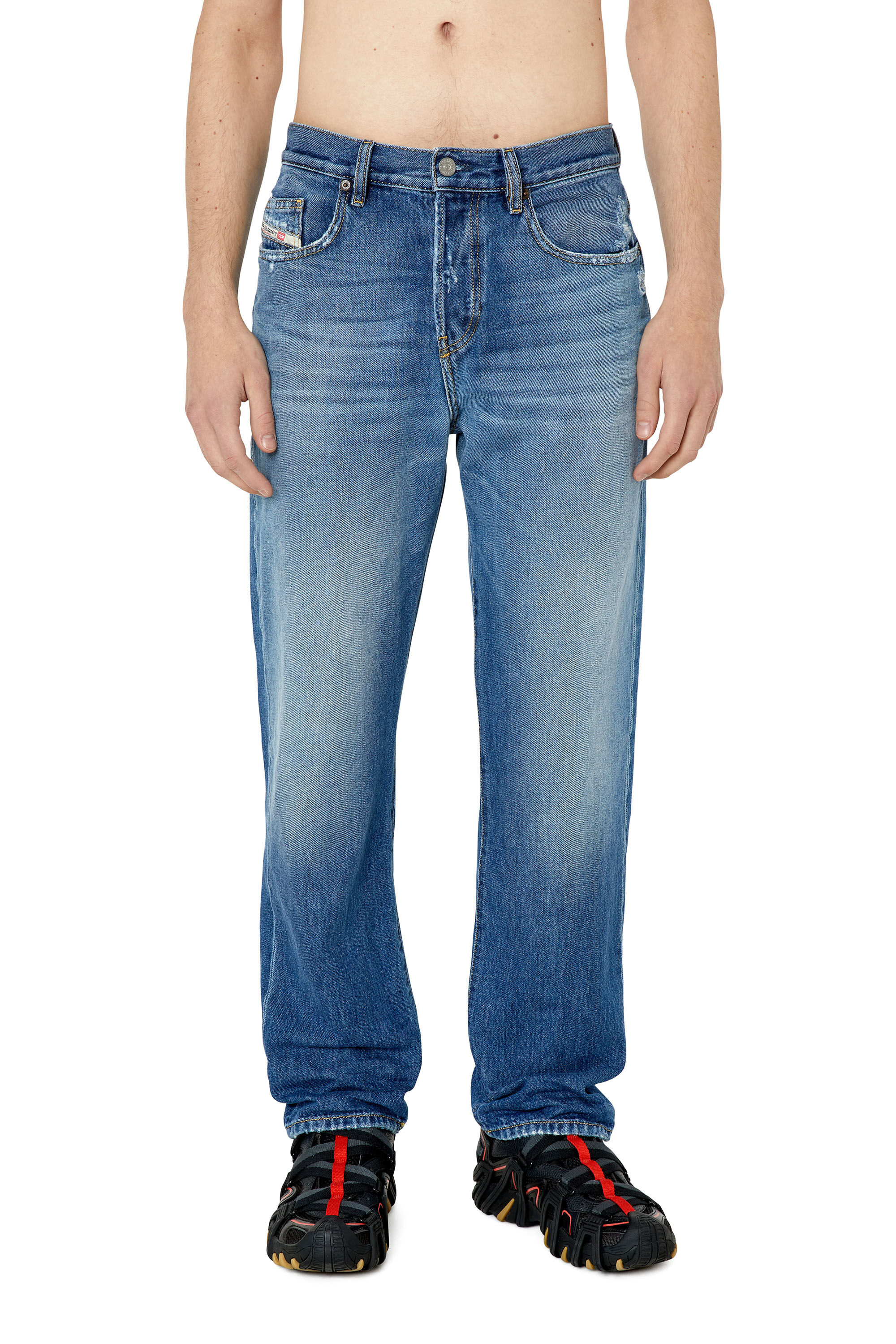 Diesel - 2020 D-Viker E9C03 Straight Jeans, Medium blue - Image 3