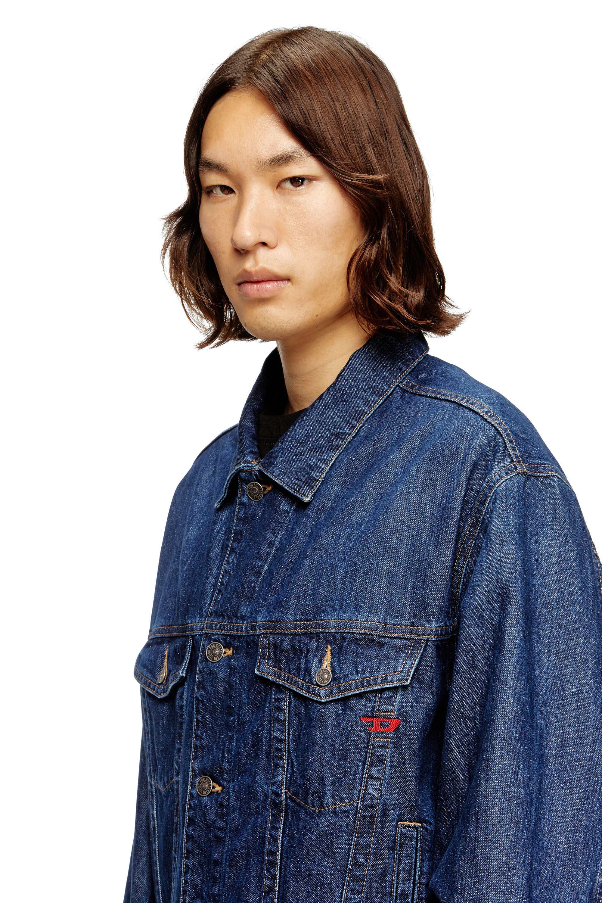 Men's Trucker jacket in denim | Blue | Diesel