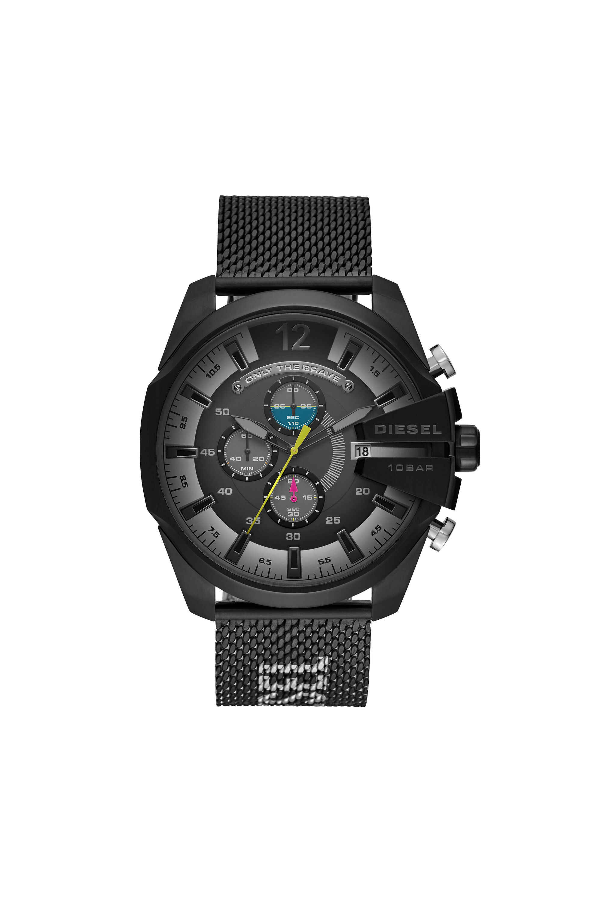 DZ4514 Man Mega Chief chronograph stainless steel watch Diesel