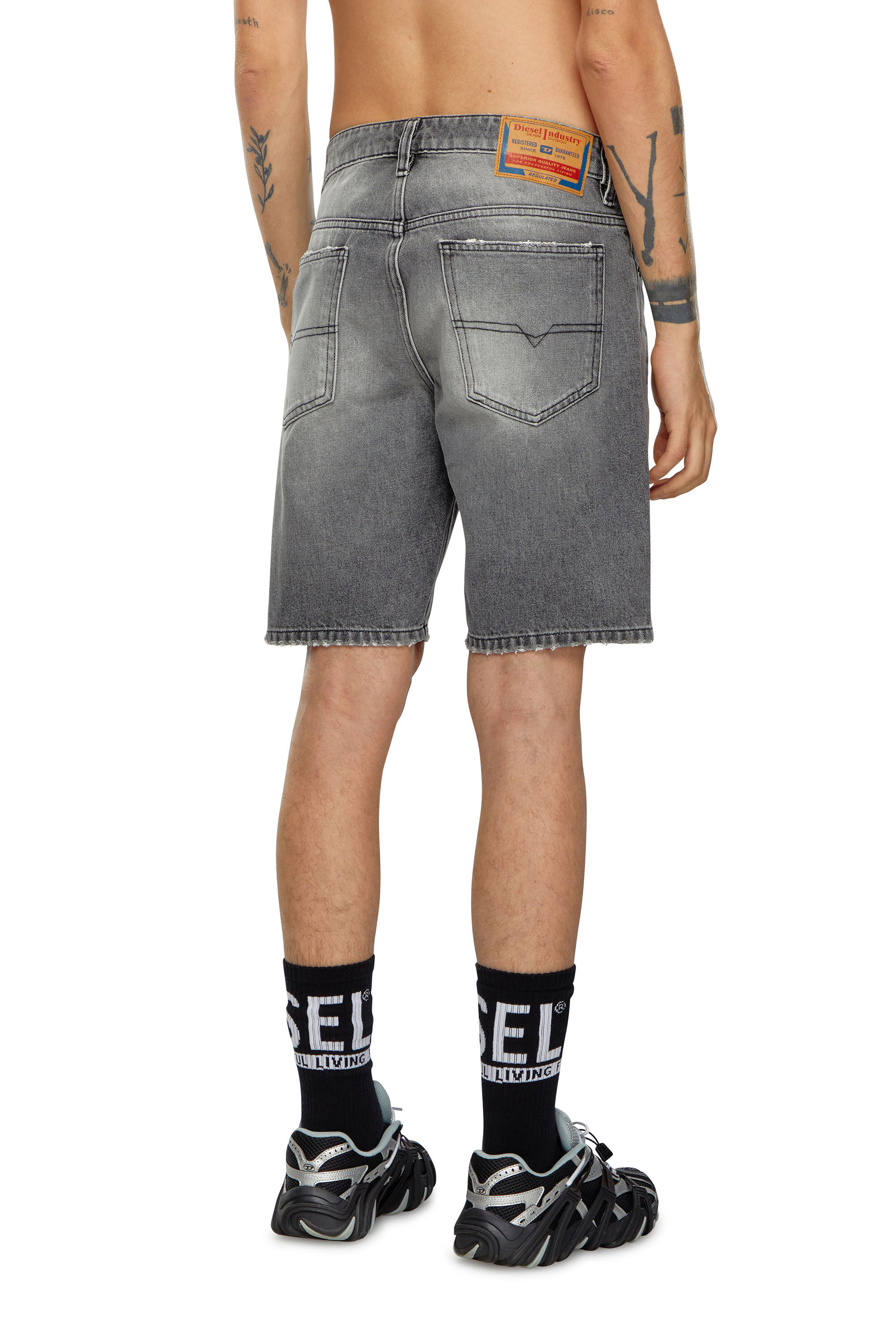 Men s Slim denim shorts Grey Diesel