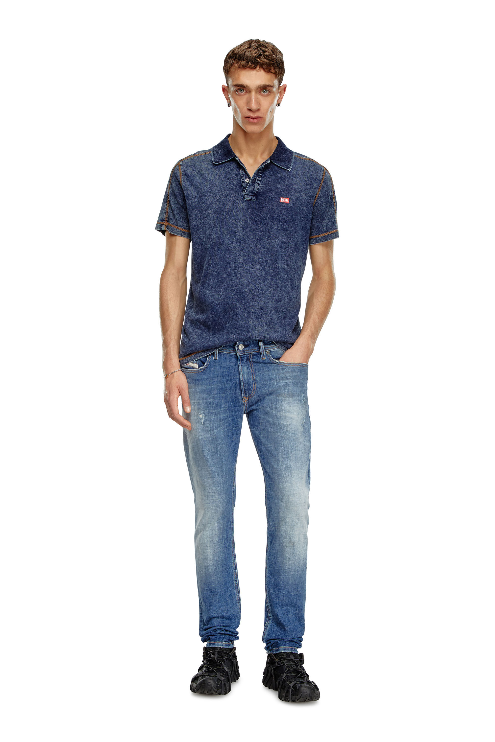 Polo shirt with skinny jeans clearance
