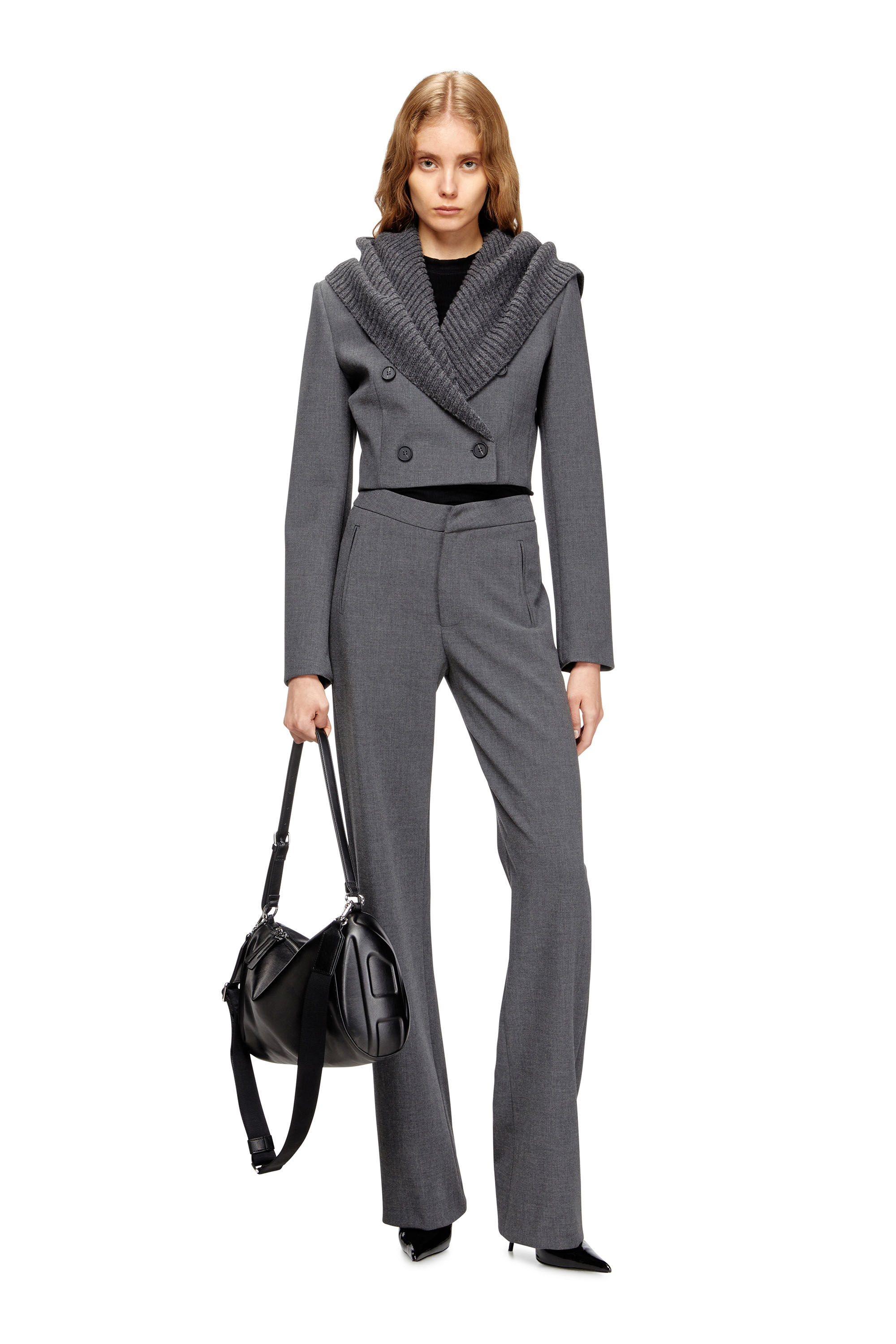 Diesel - P-ROMISE-S1, Woman's High-rise tailored pants in null - 1