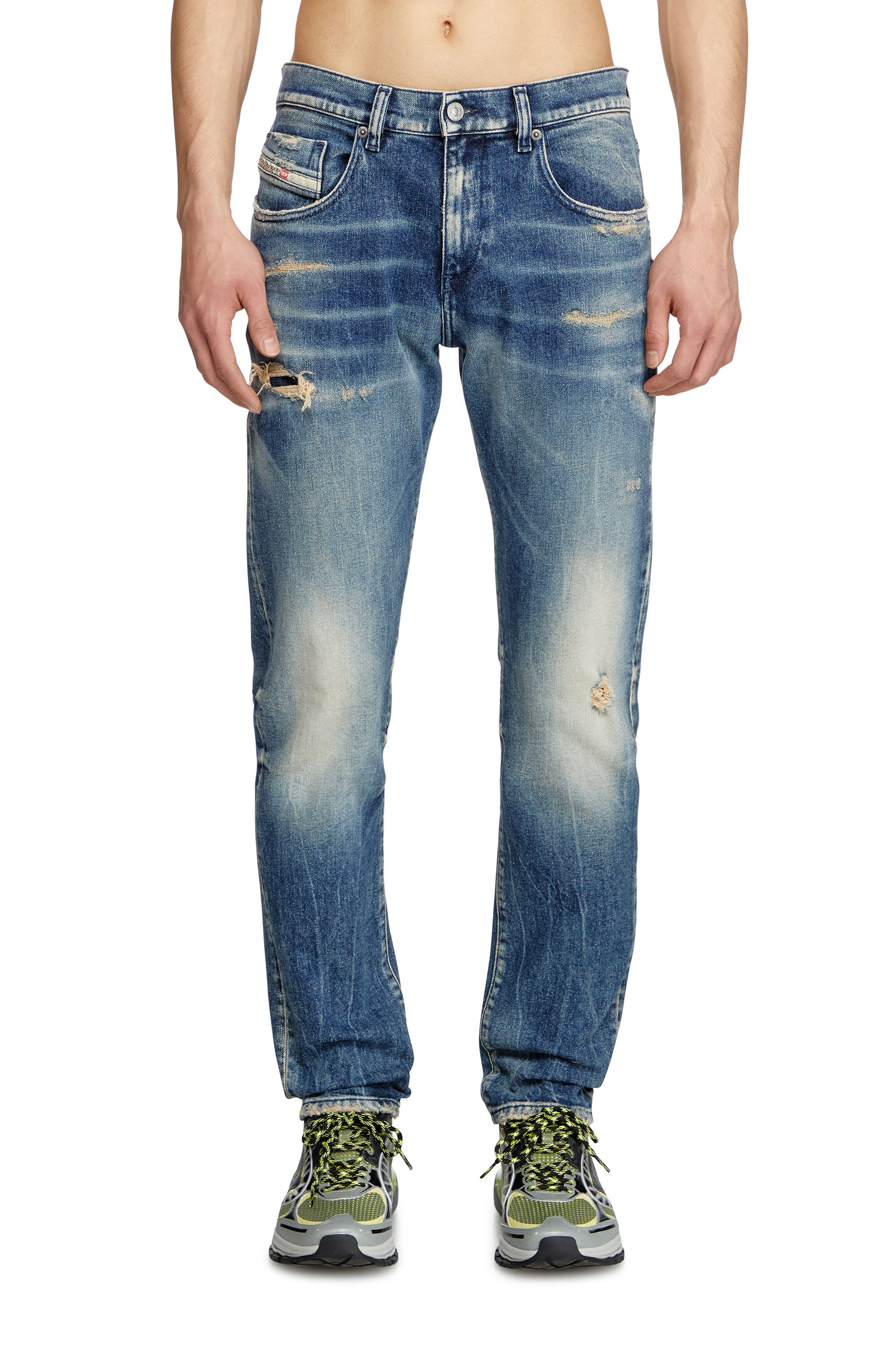 Diesel - Man's Slim Jeans 2019 D-Strukt 007Y6, Dark Blue - 3