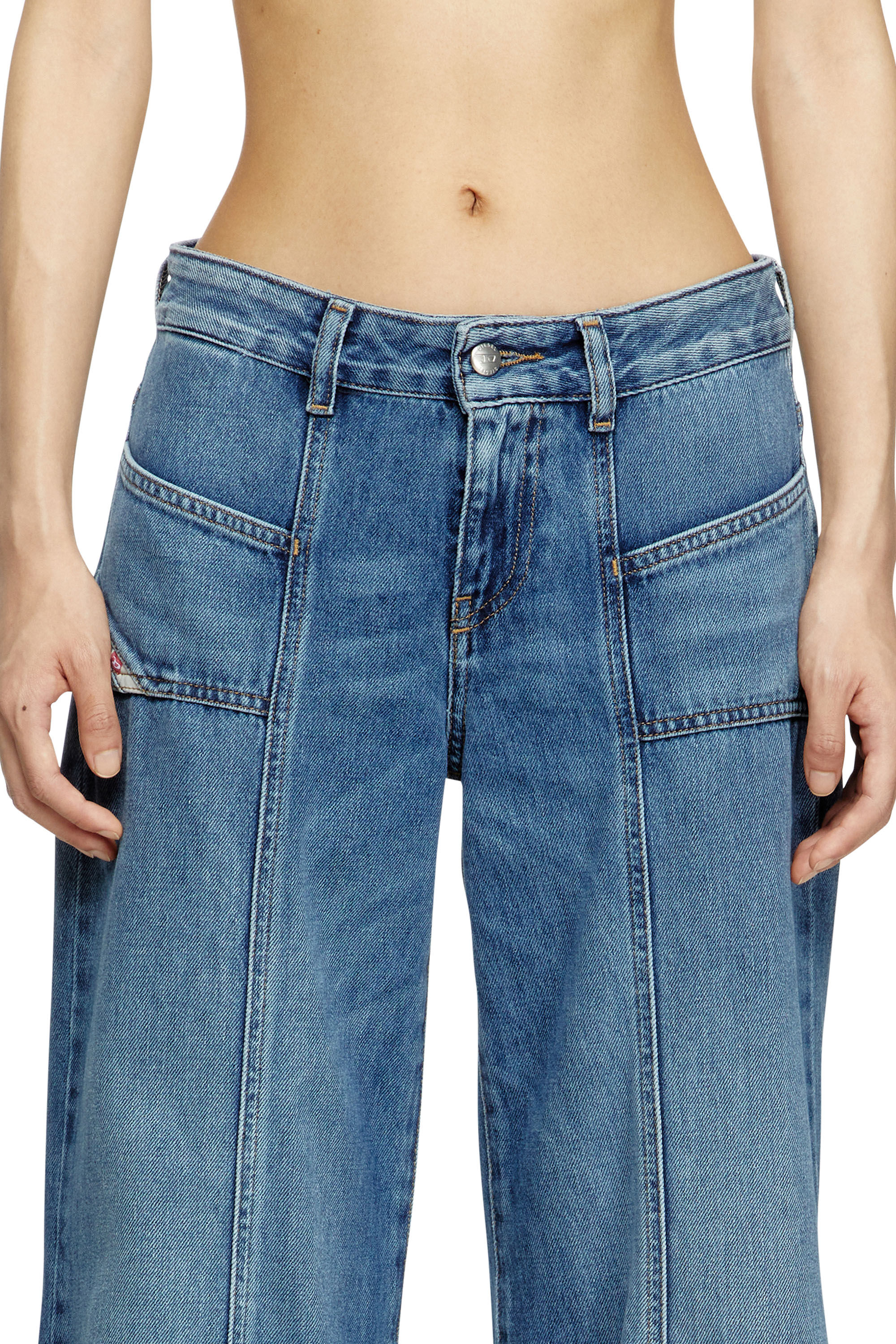 Women's Flare Jeans | Medium blue | Diesel D-Akii