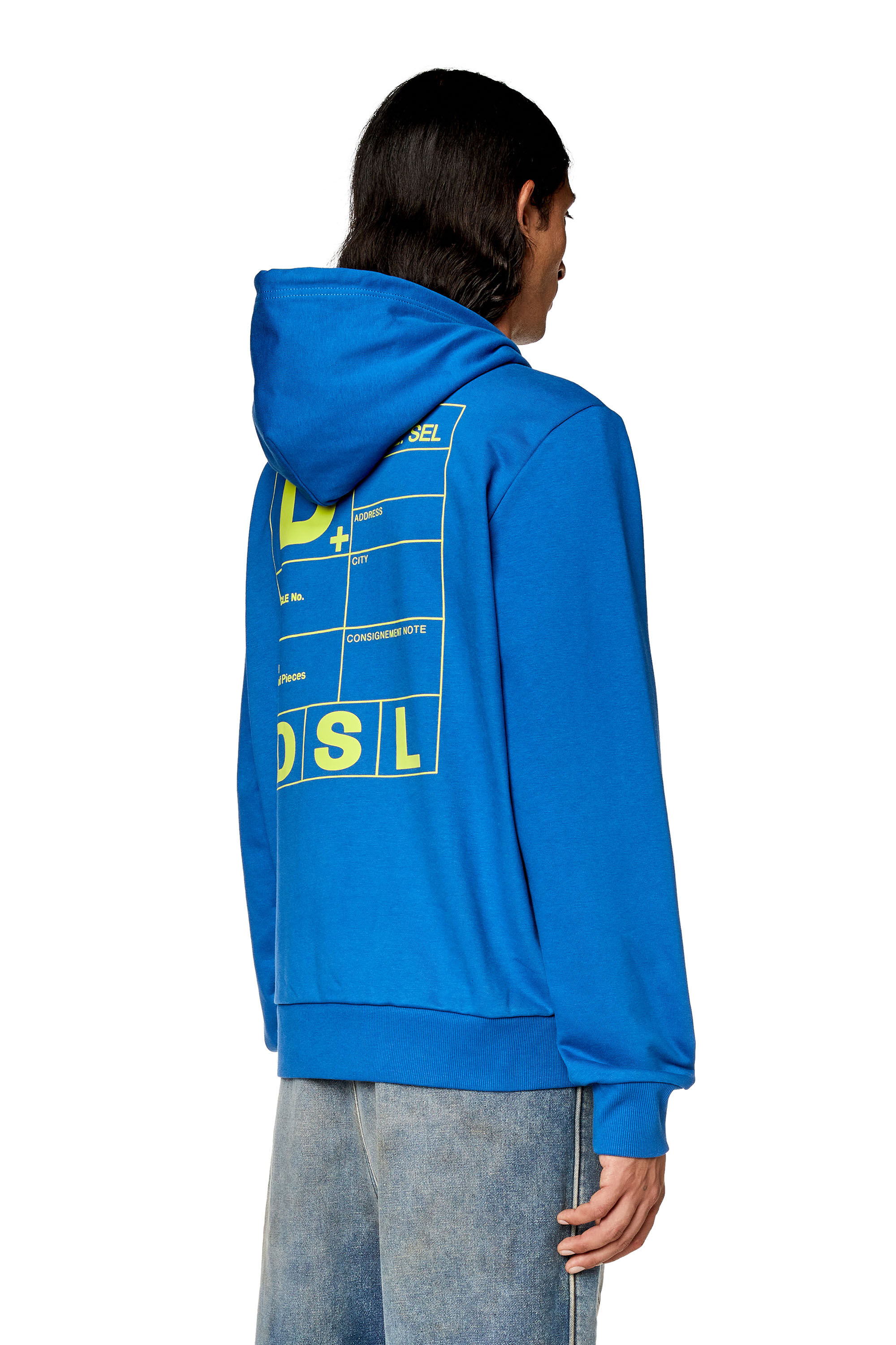 Men s Hoodie with logo chart print S GINN HOOD K35 Diesel