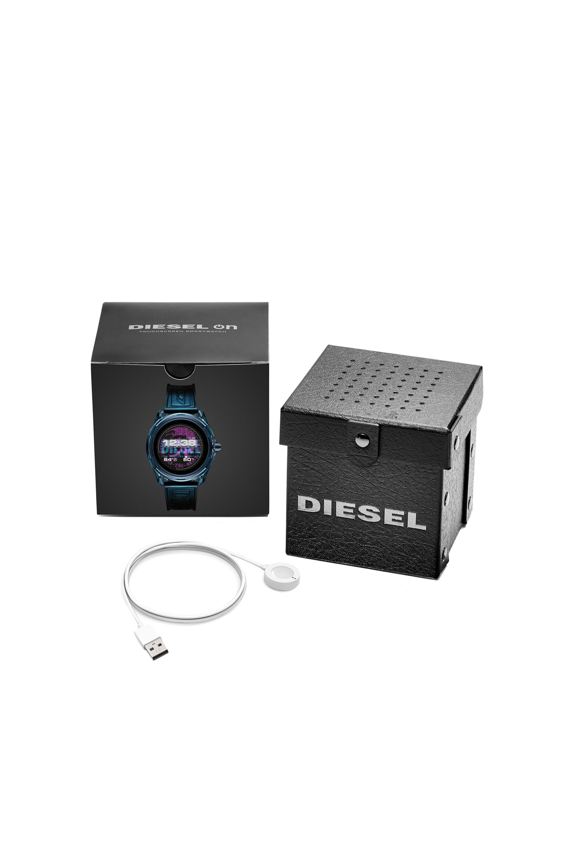 Men's Diesel On Fadelite Smartwatch - Blue Transparent | Diesel