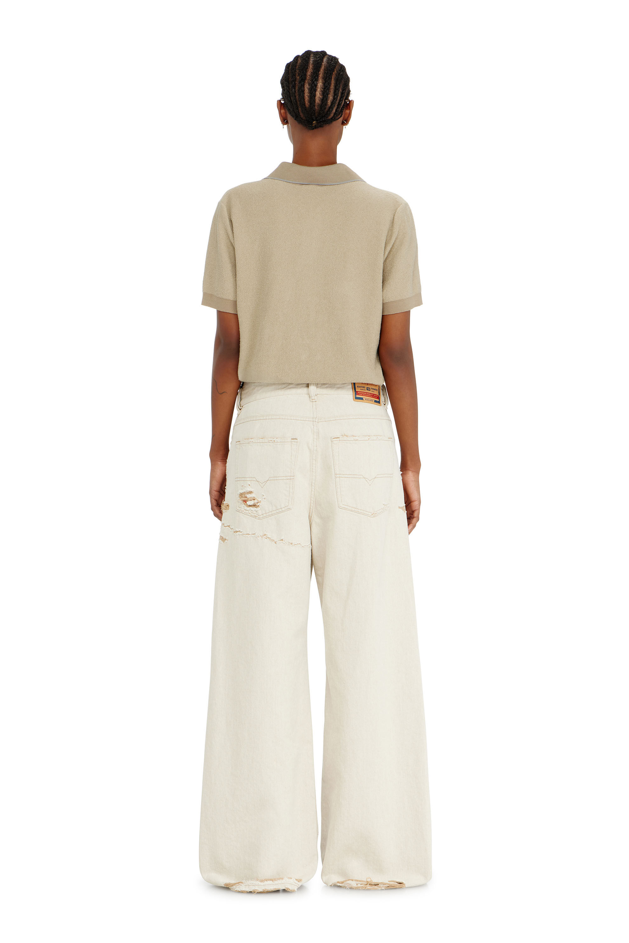 Women's Relaxed Jeans | Beige | Diesel 1996 D-Sire
