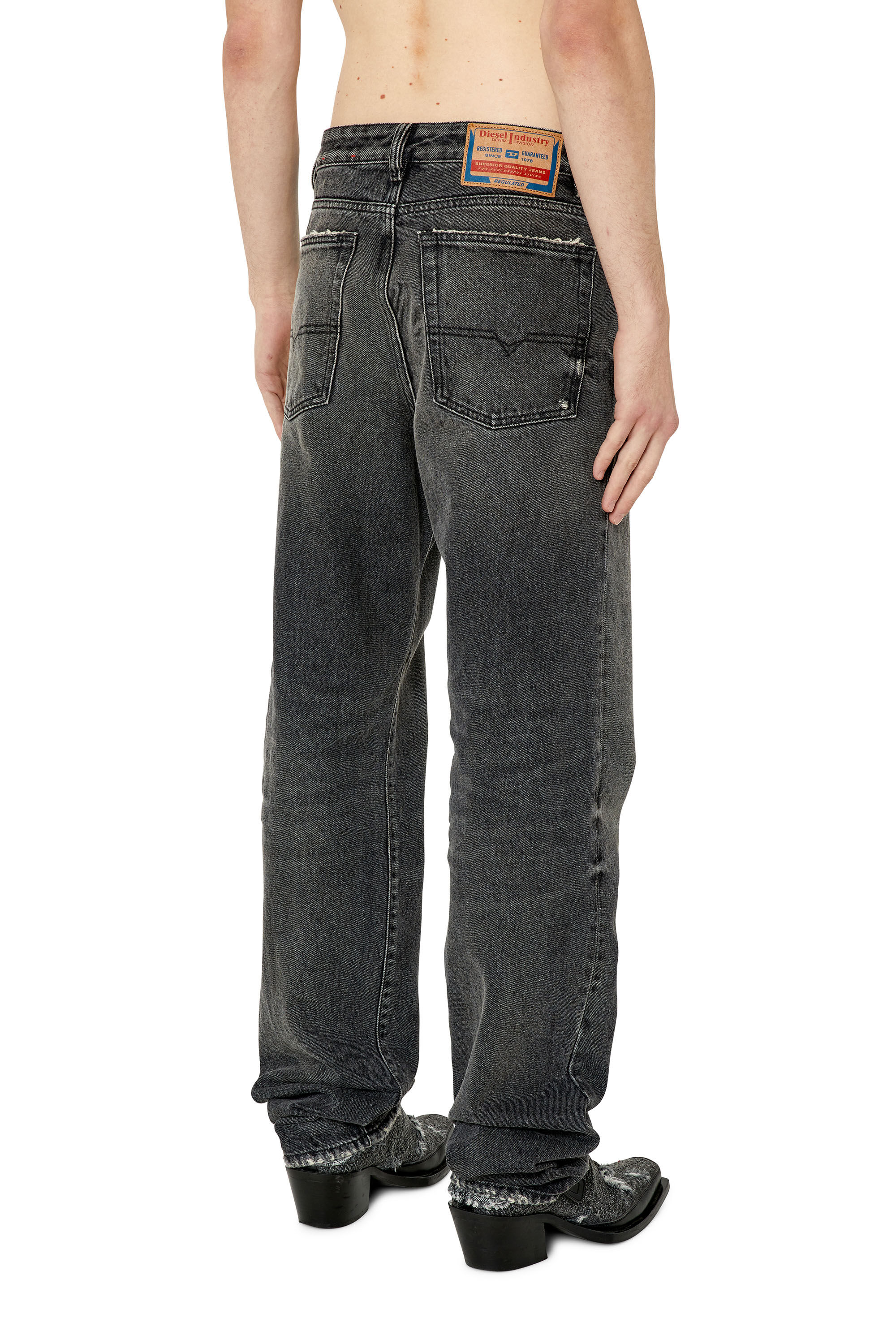 Diesel - 1955 D-Rekiv 007K8 Straight Jeans, Black/Dark grey - Image 4