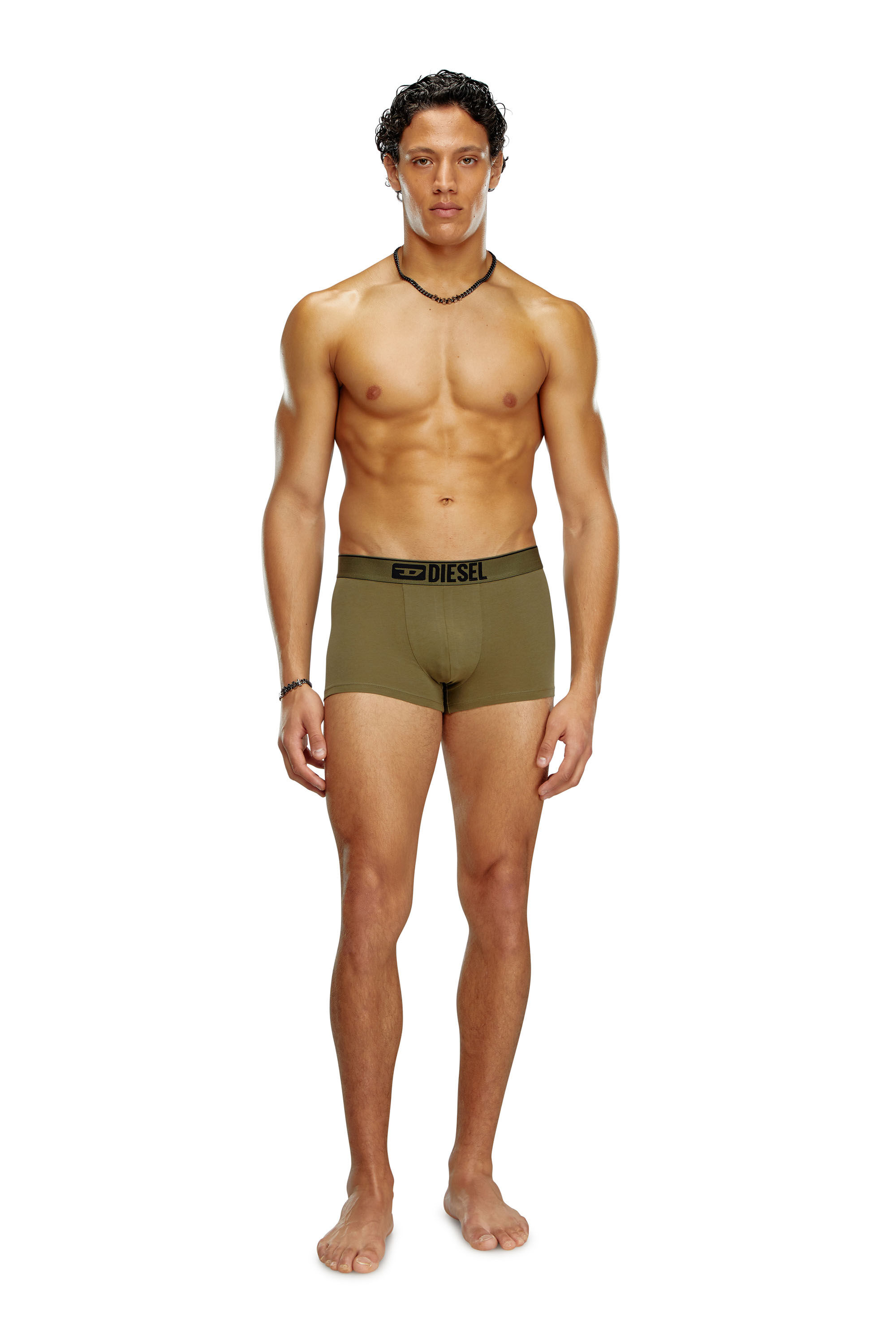 Men s 3 pack boxer briefs plain and camo Green Diesel