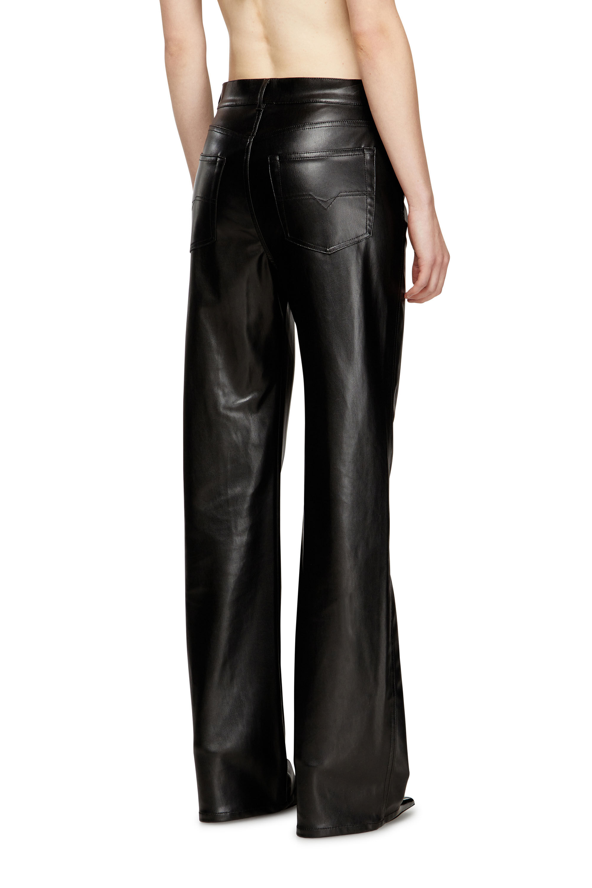 Women's Five pocket pants in coated fabric | Black | Diesel