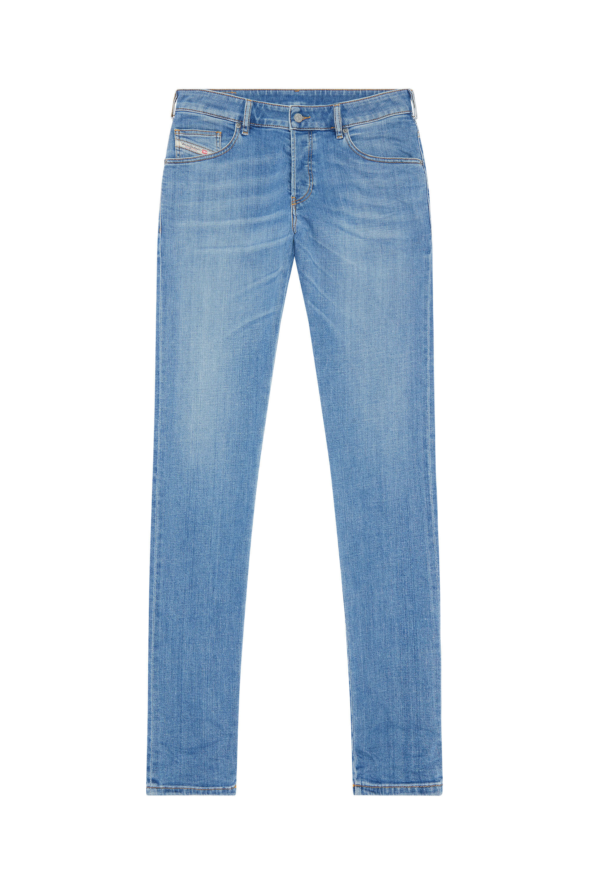Mens blue tapered best sale jeans