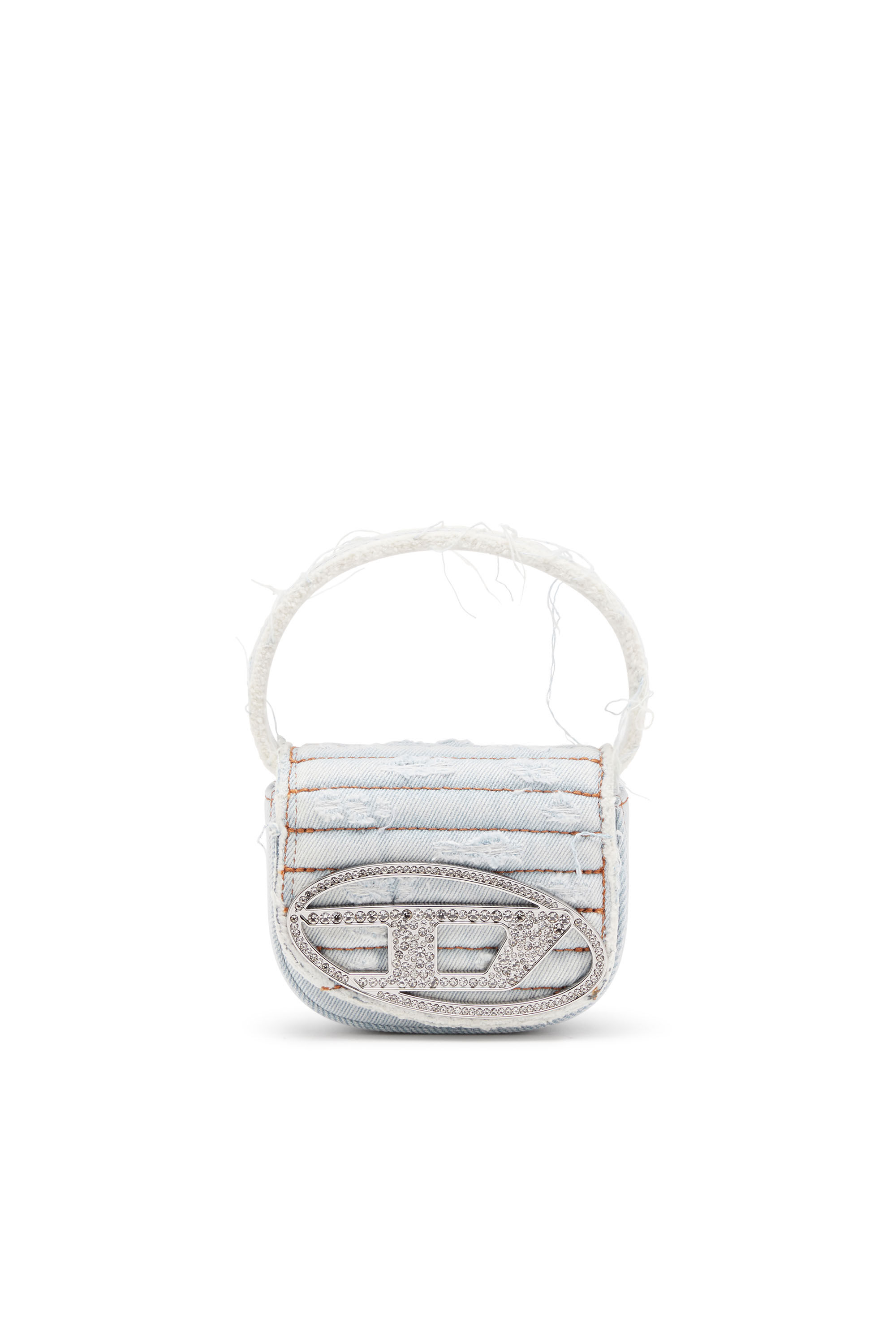 【希少】DIESEL HANDYE MINI BAG 2way シルバー Women's 1DR XS-Iconic mini bag in denim and leather | Blue | Diesel