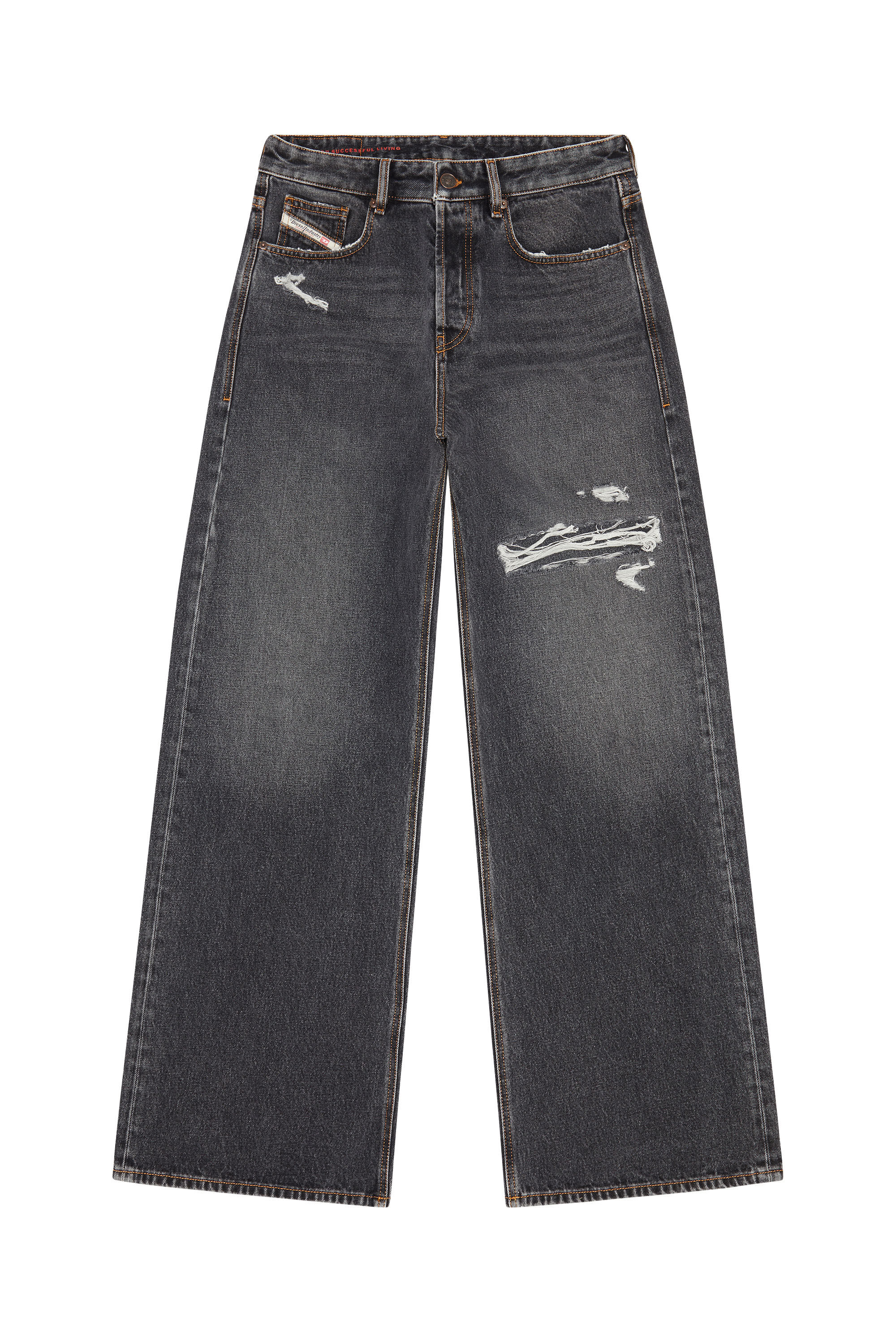 人気ブランドからコーディネートを探す Oversized Man: D-RISE Regular Diesel | Jeans grey Black/Dark パンツ