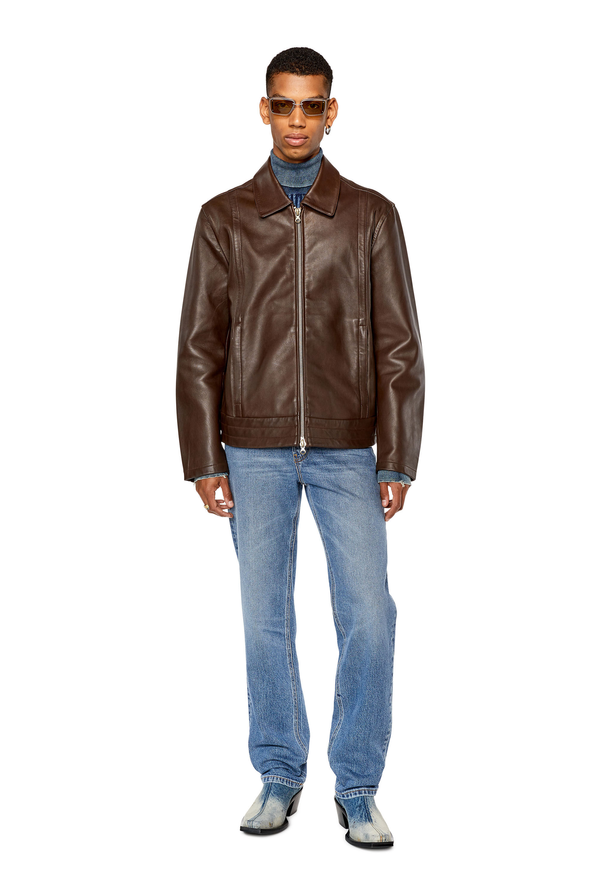 Hudson shop leather jeans