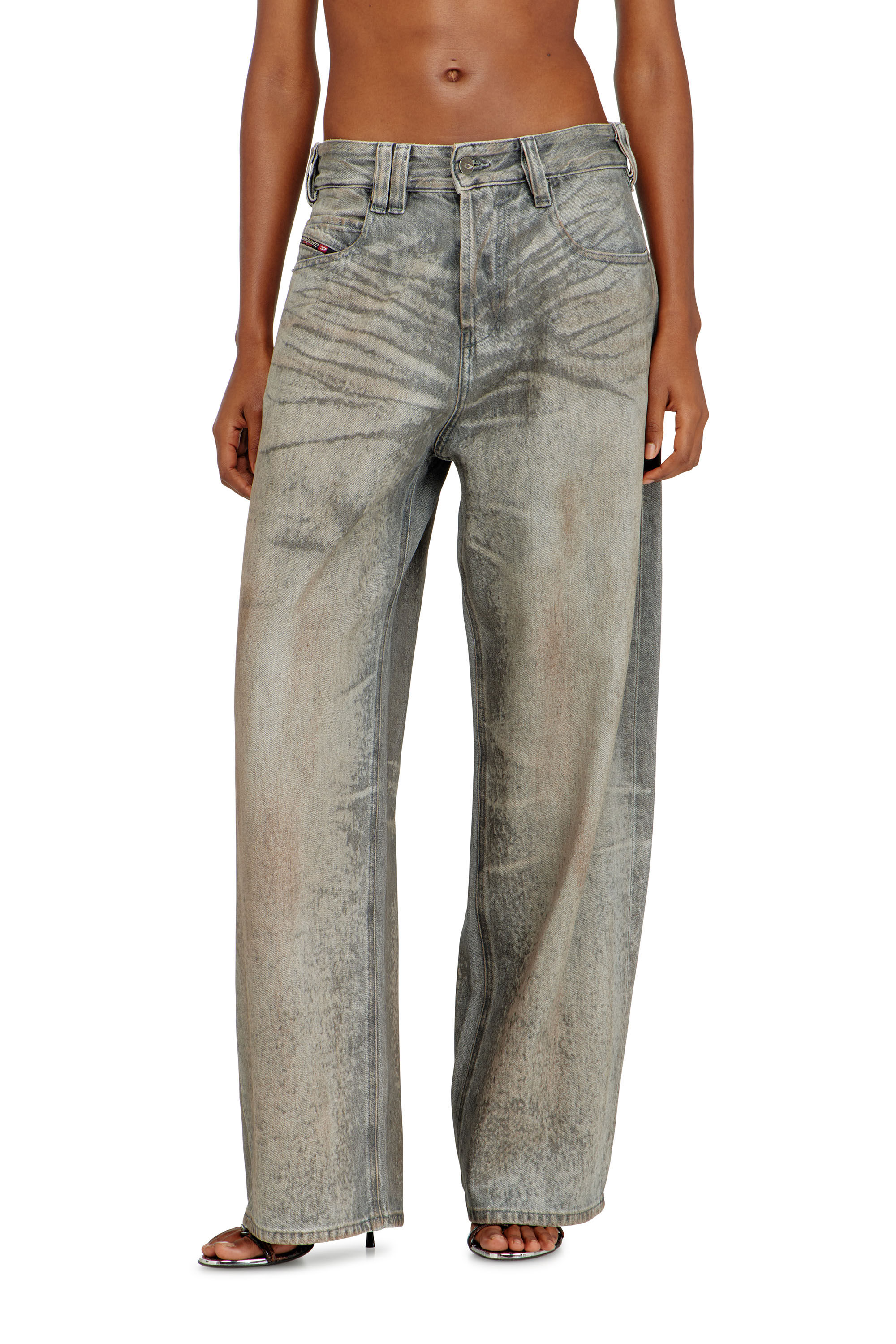 Women's Relaxed Jeans | Grey | Diesel 1997 D-Enim-M
