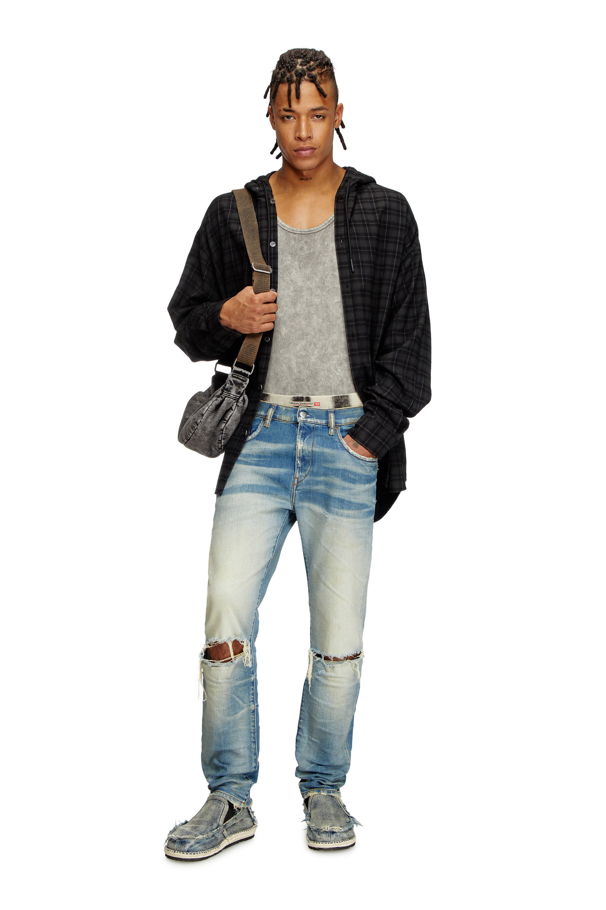 Men s Slim Jeans Medium blue Diesel 2019 D Strukt