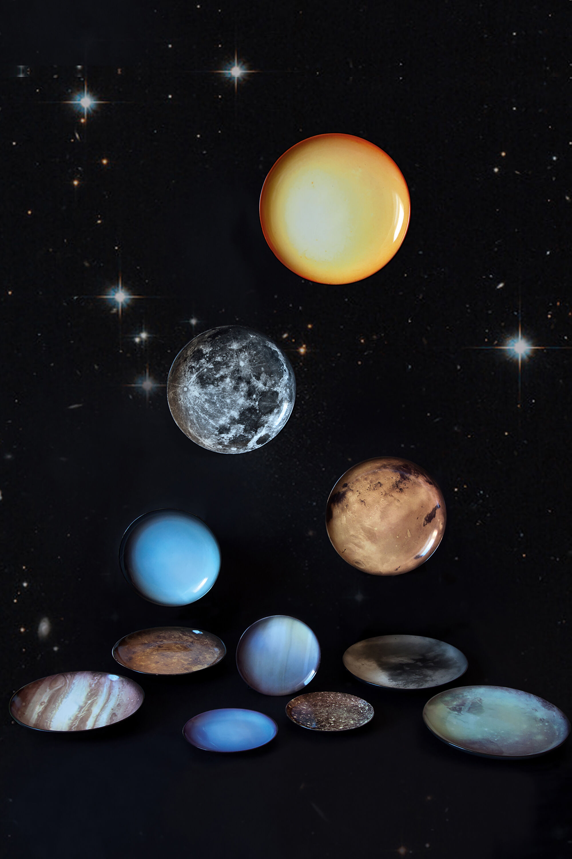 10825 COSMIC DINER: Porcelain dinner plate 