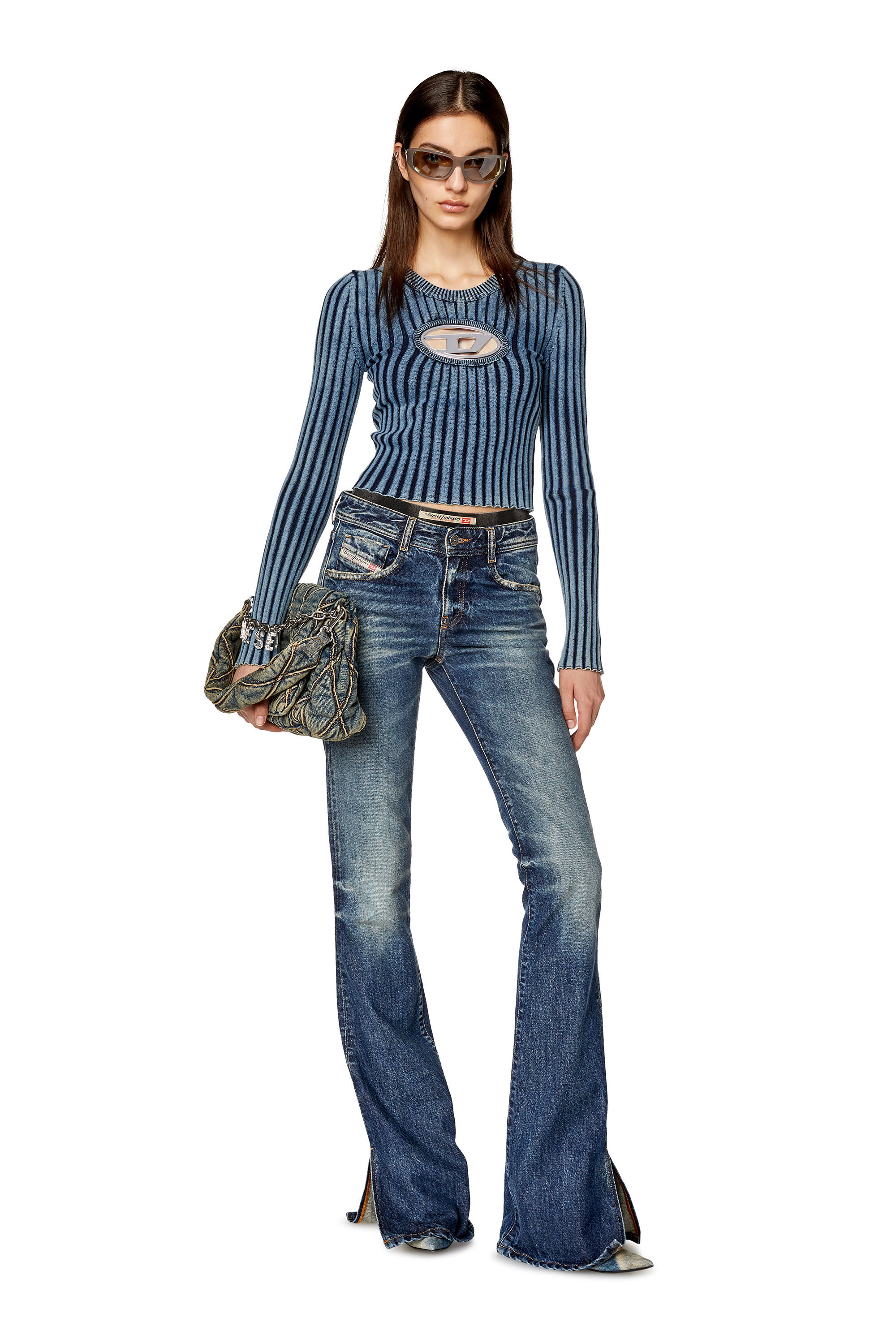 M ANCHOR Woman Fashion Show boucl pullover Diesel