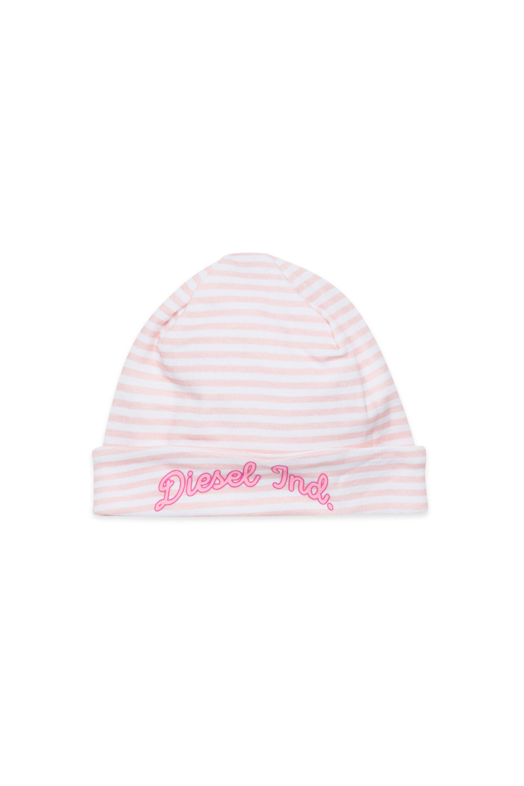 Diesel - FLILLY-NB, Unisex's Beanie in striped cotton in Pink - 1