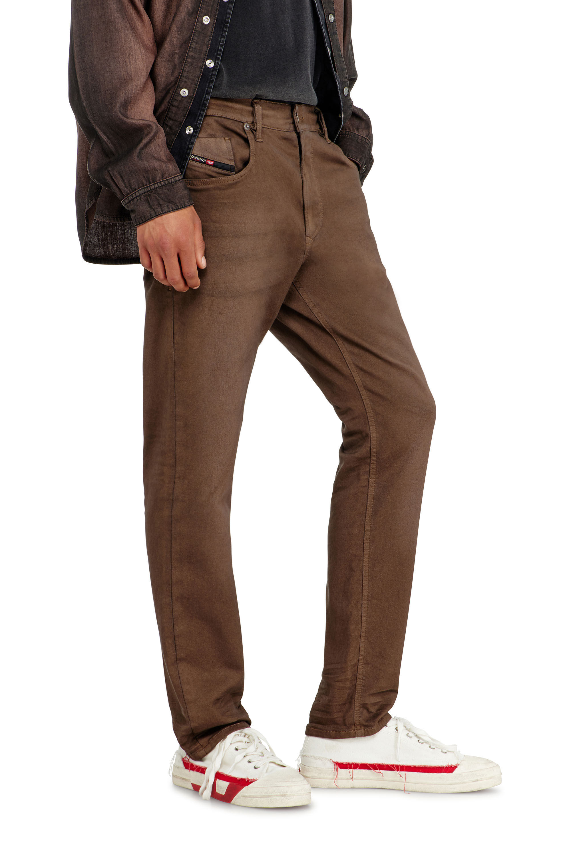 Men's Regular Jeans | Brown | Diesel 2032 D-Krooley-BW Joggjeans®