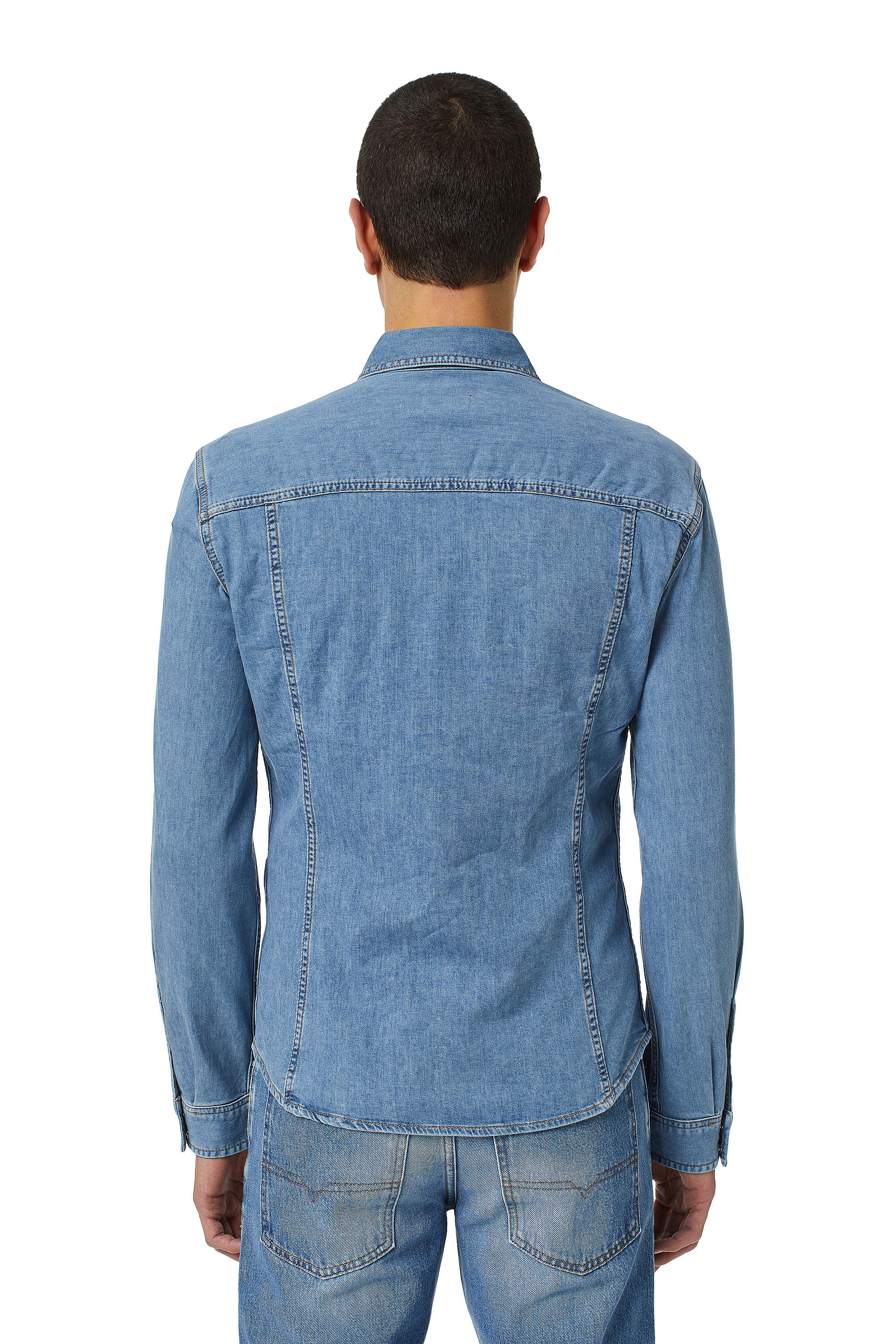 diesel blue shirt