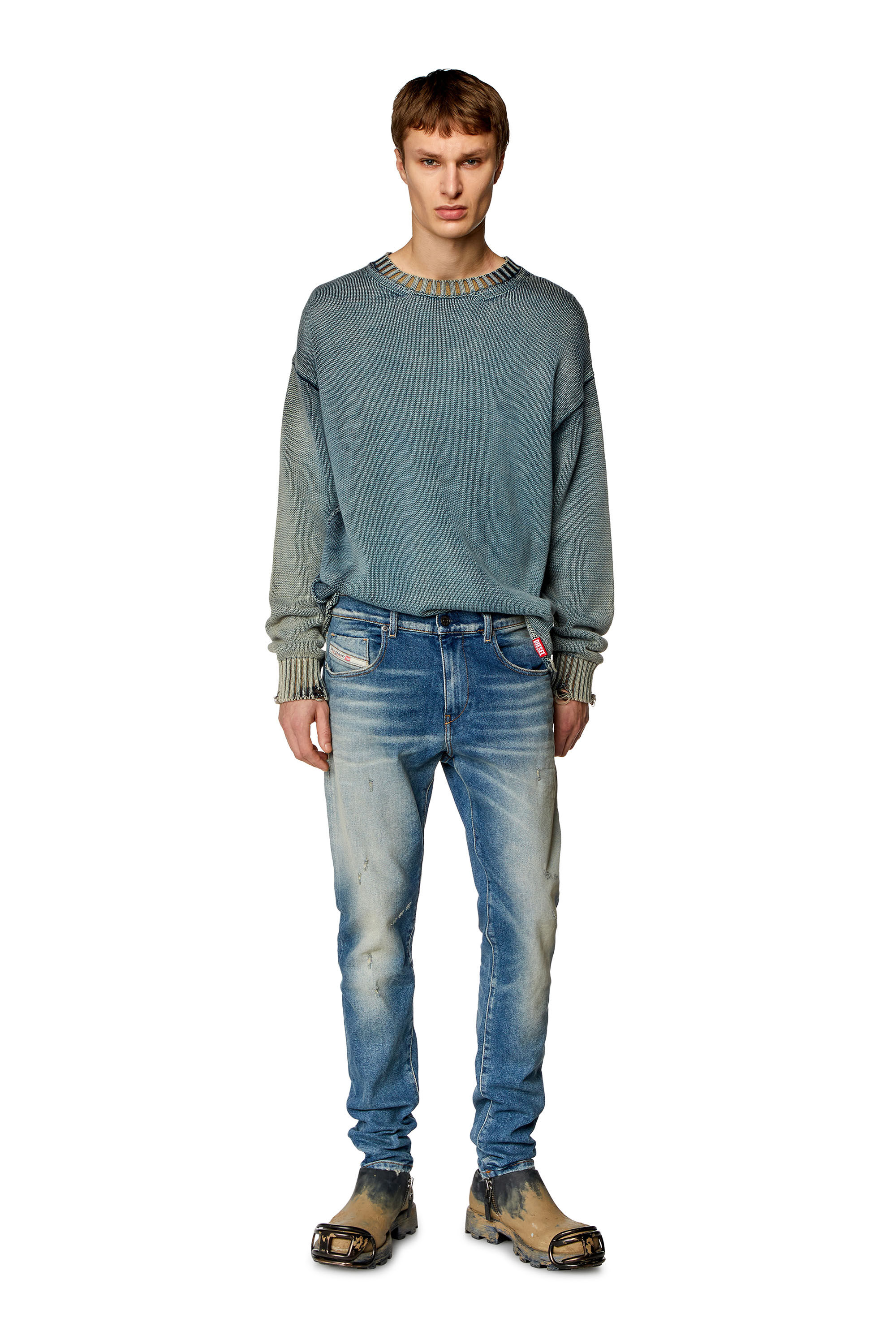 Men s Slim Jeans Light blue Diesel 2019 D Strukt