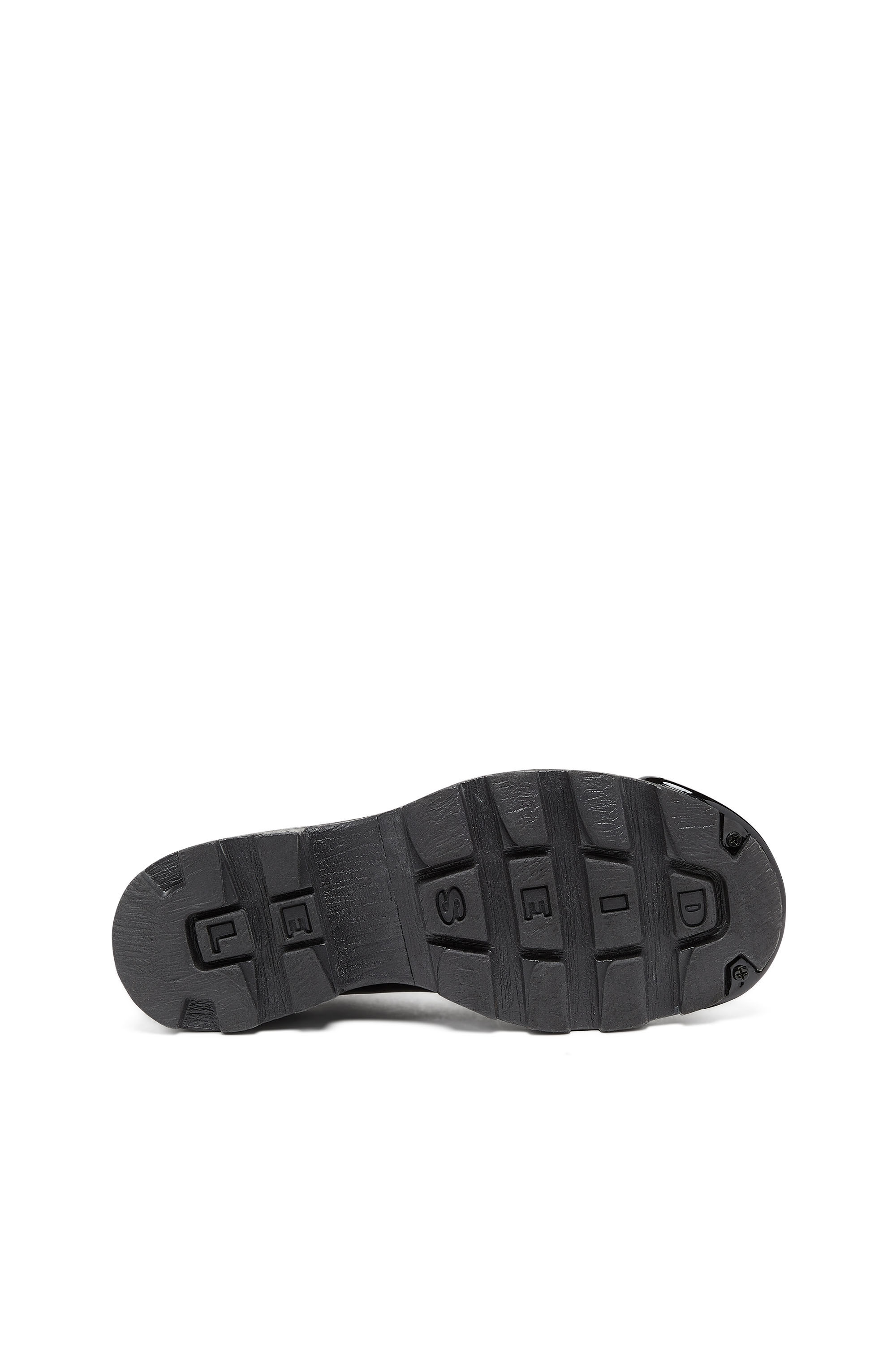Diesel - D-HAMMER SO D, Man D-Hammer-Leather lace-up shoes with oval D toe cap in Black - Image 4