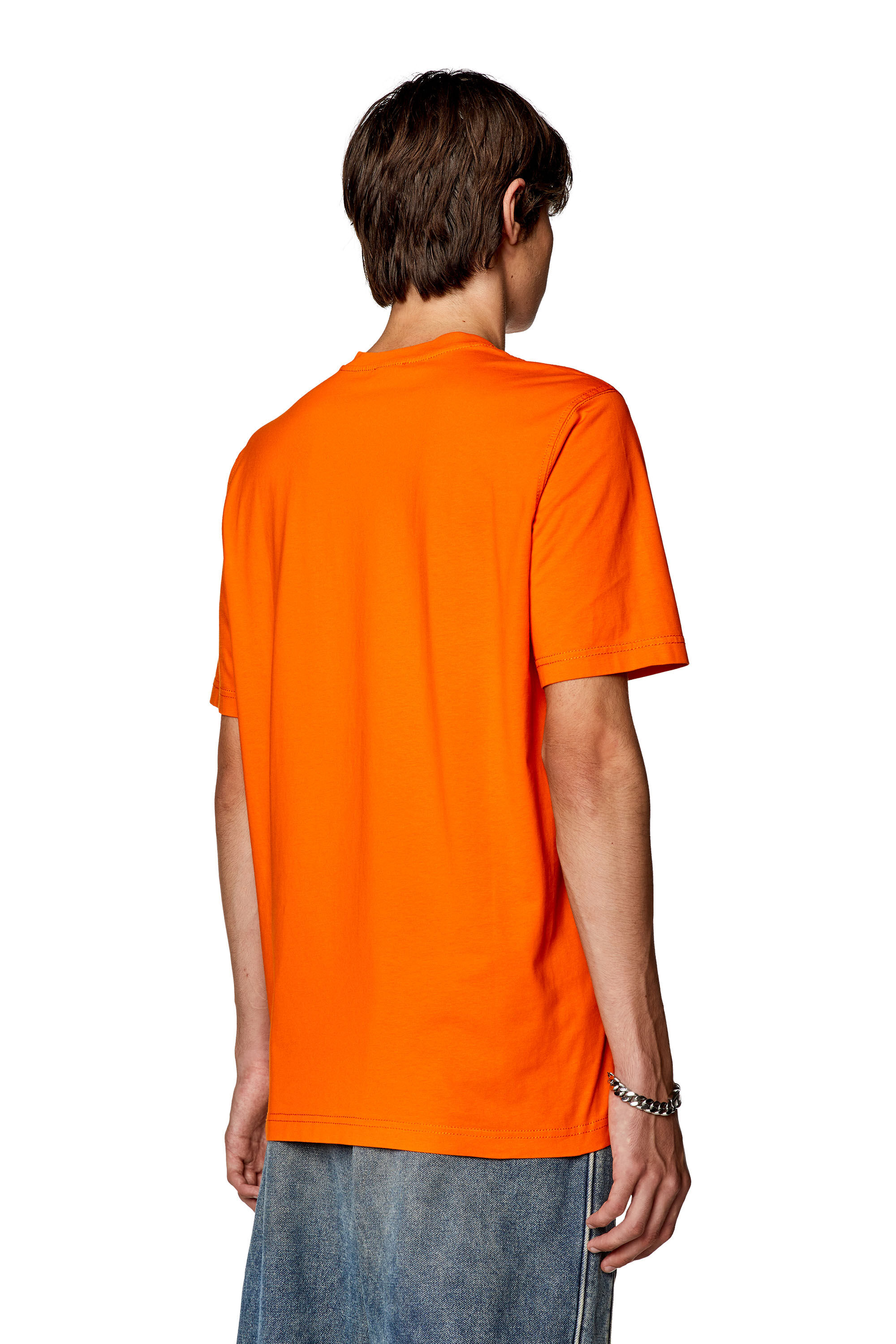 Men's T-shirt with Diesel Hardwear print | Orange | Diesel