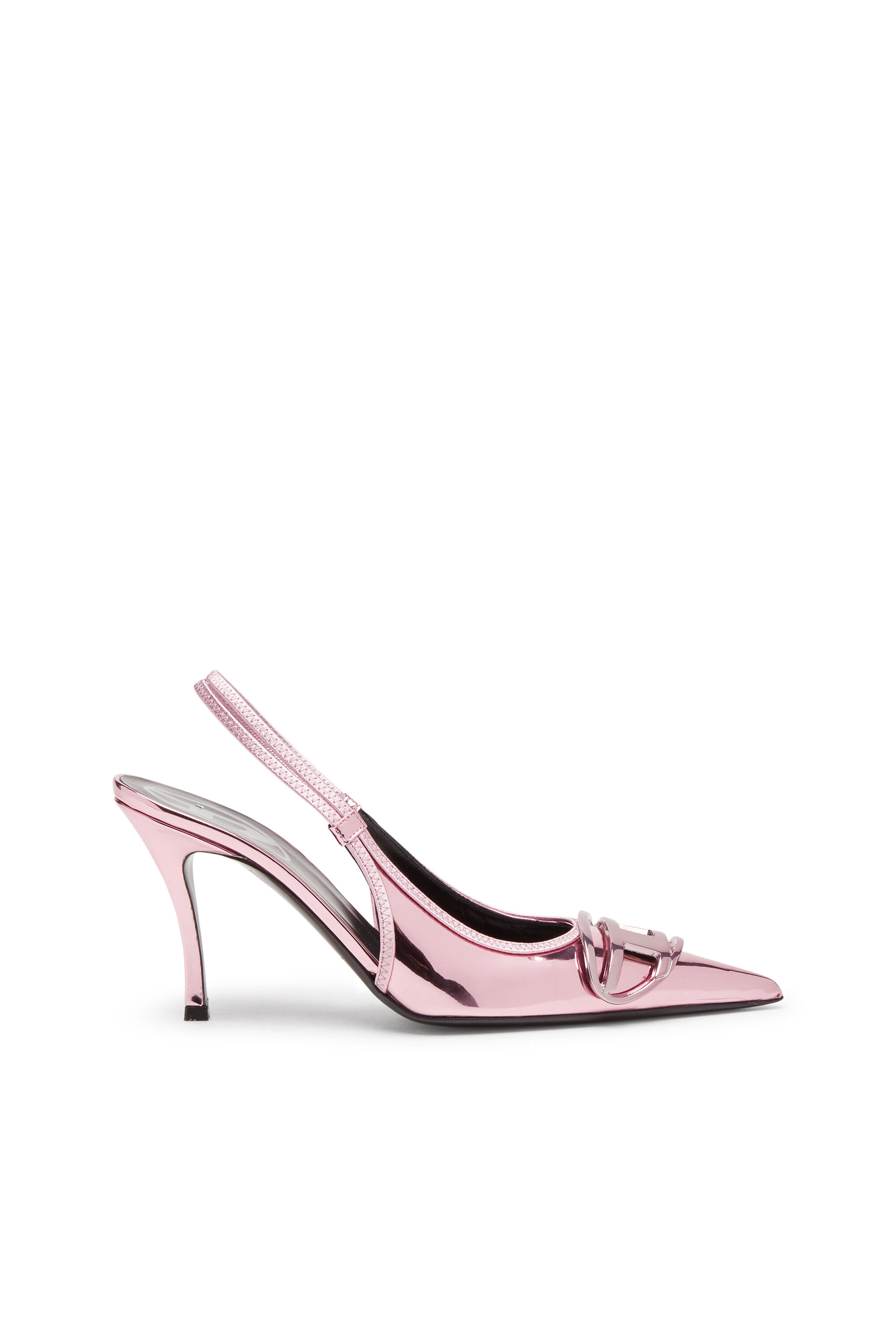 Women s D Venus Slingback pumps with mirror finish Pink Diesel
