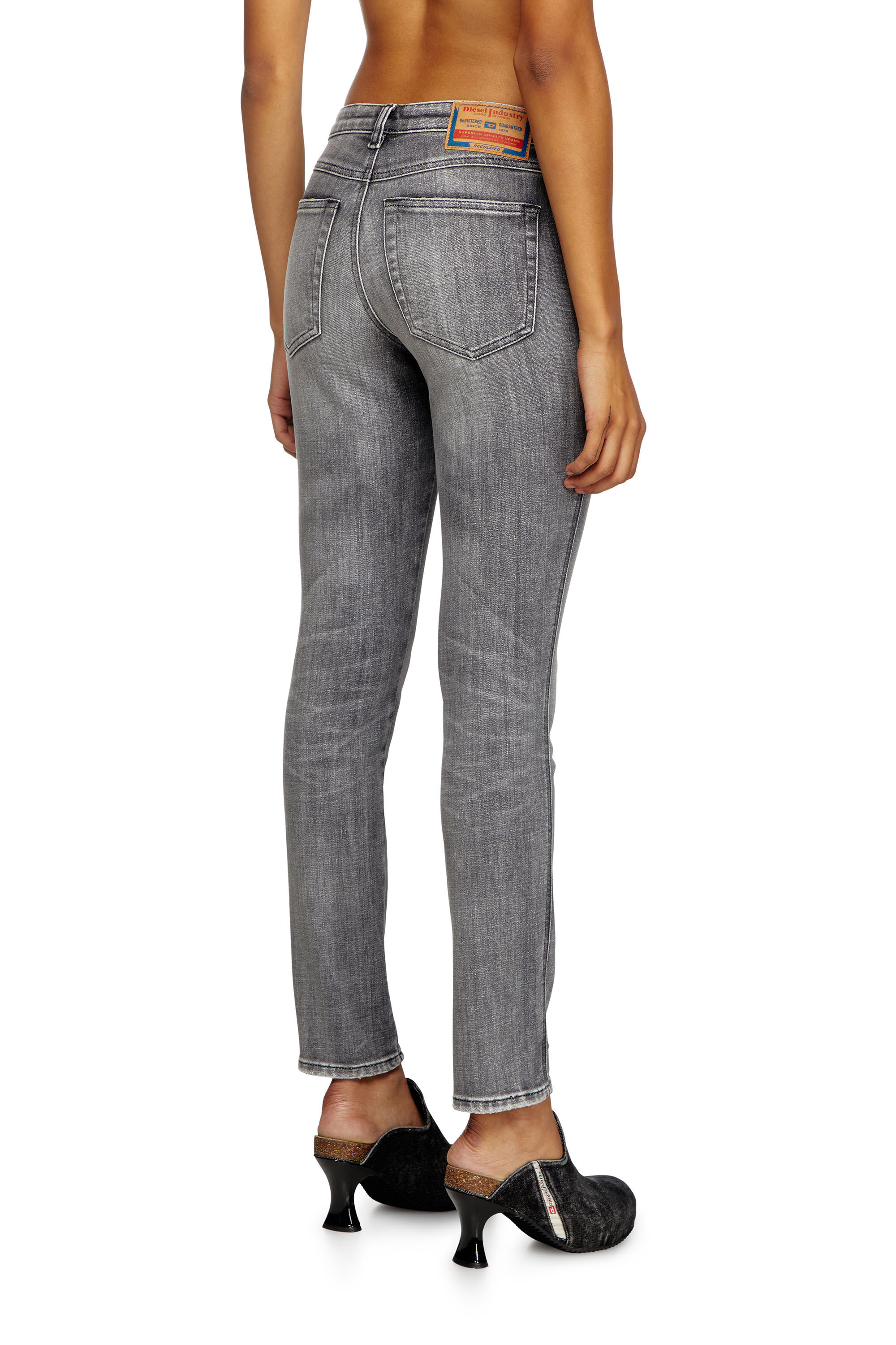 Diesel - Woman's Skinny Jeans 2015 Babhila 09J29, Grey - 4