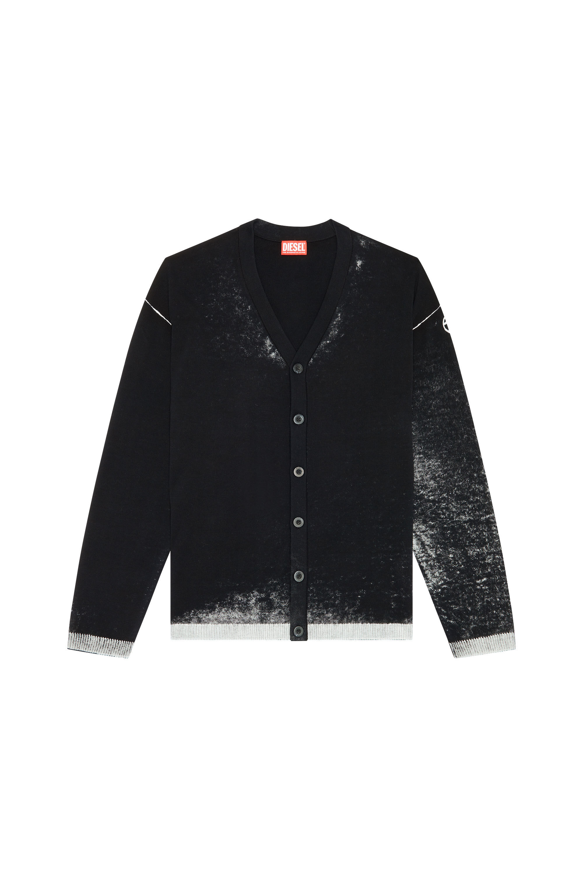 Men s Reverse print cotton cardigan K LARENCE CARDIGAN B Diesel