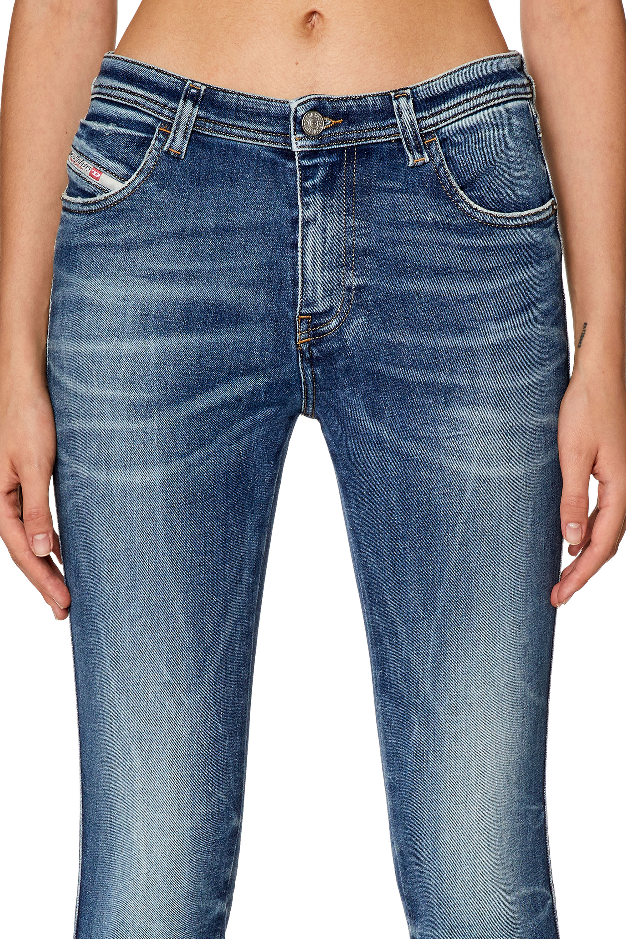 Diesel - Skinny Jeans 2015 Babhila 09G30, Medium blue - Image 4